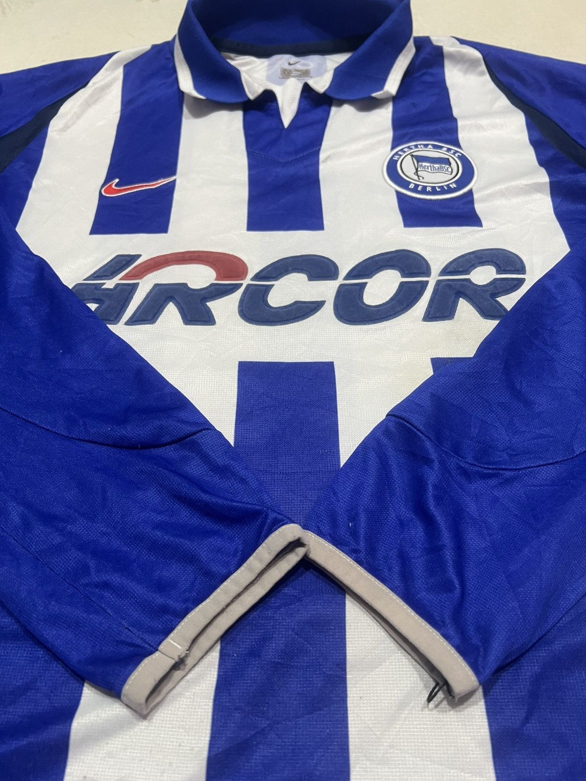 Hertha Berlin 2002-03 nike Home Longsleeve Jersey