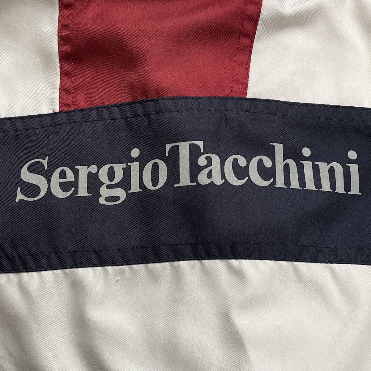 Japanese Brand × Sergio Tacchini × Vintage Vintage Brand Sergio Tacchini Nylon Jacket 1990s Size US L / EU 52-54 / 3 - 9 Thumbnail