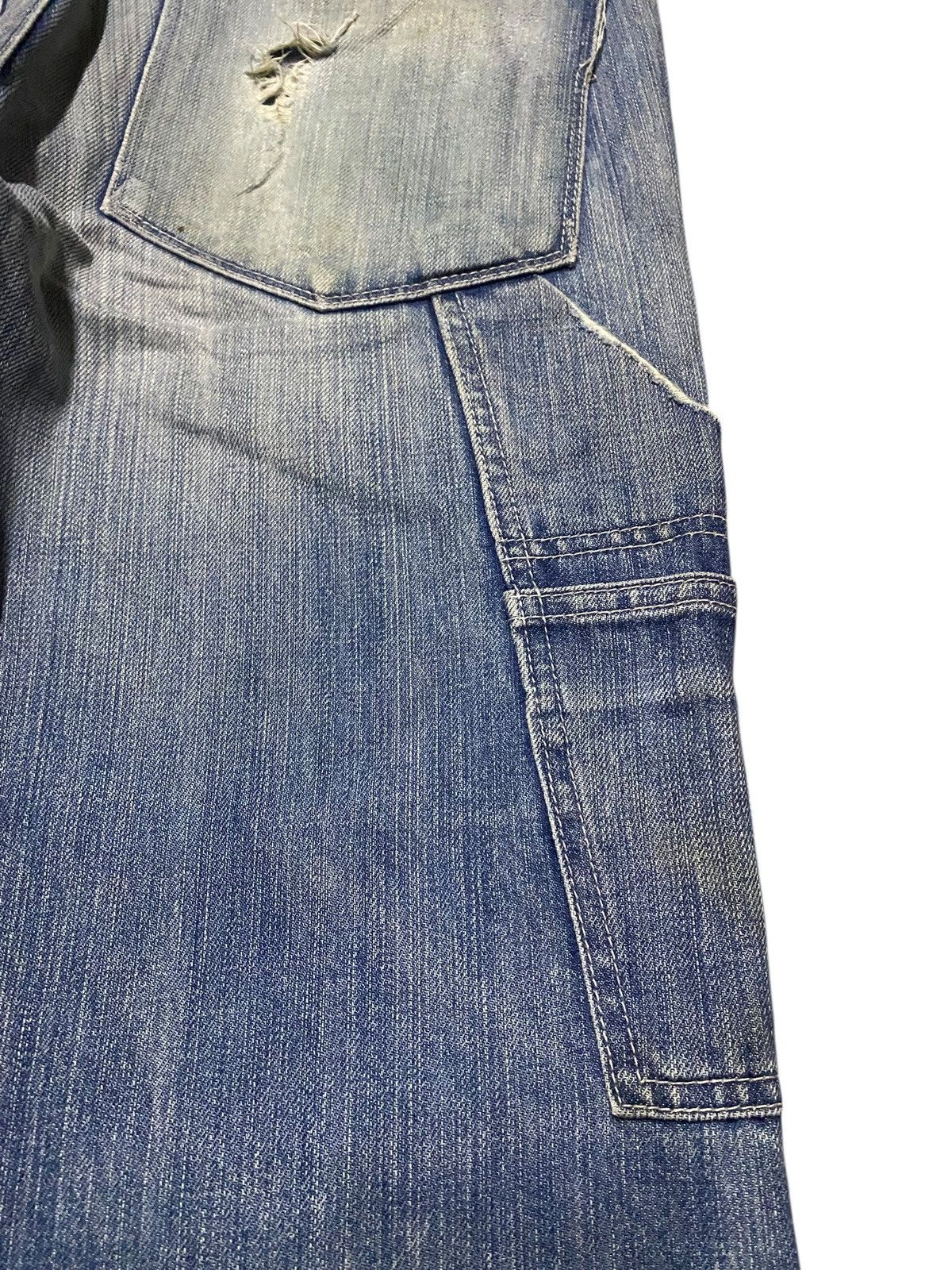Junya Watanabe × Lacoste Vintage Lacoste Japan Faded Wash Distressed Baggy Jeans Size US 31 - 10 Thumbnail