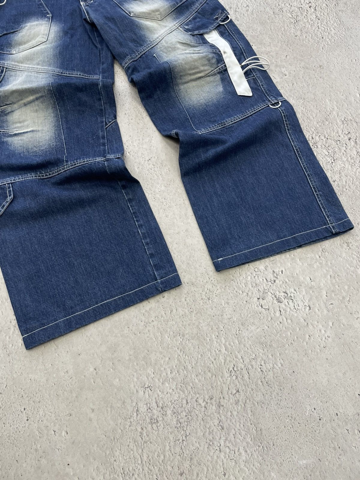 Tornado Mart Baggy distressed diesel style cargo jeans pants y2k Size US 34 / EU 50 - 4 Thumbnail