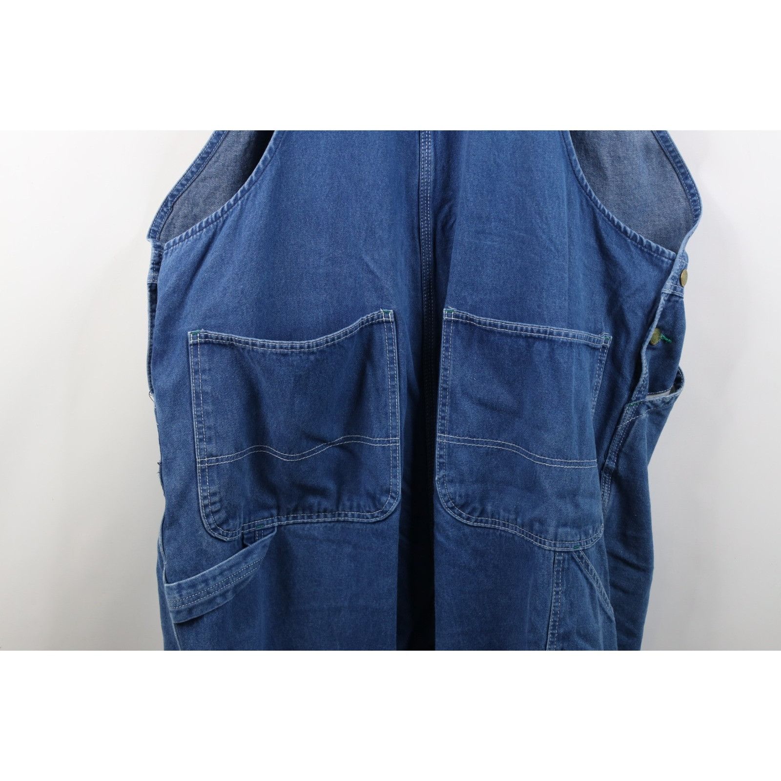 Vintage Vintage 90s Streetwear Distressed Wide Leg Denim Overalls Size US 44 / EU 60 - 20 Thumbnail