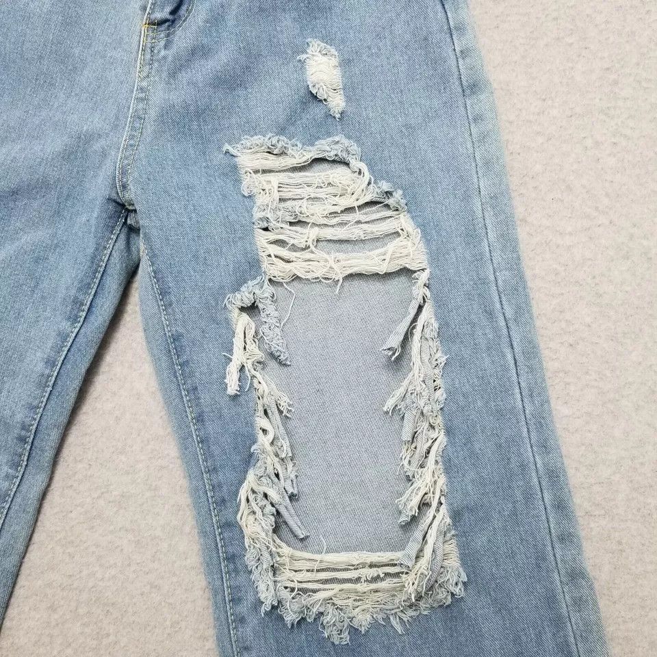 Other Distressed Womens Jeans 26 Blue Denim Mid Rise Straight Size 26" / US 2 / IT 38 - 3 Thumbnail