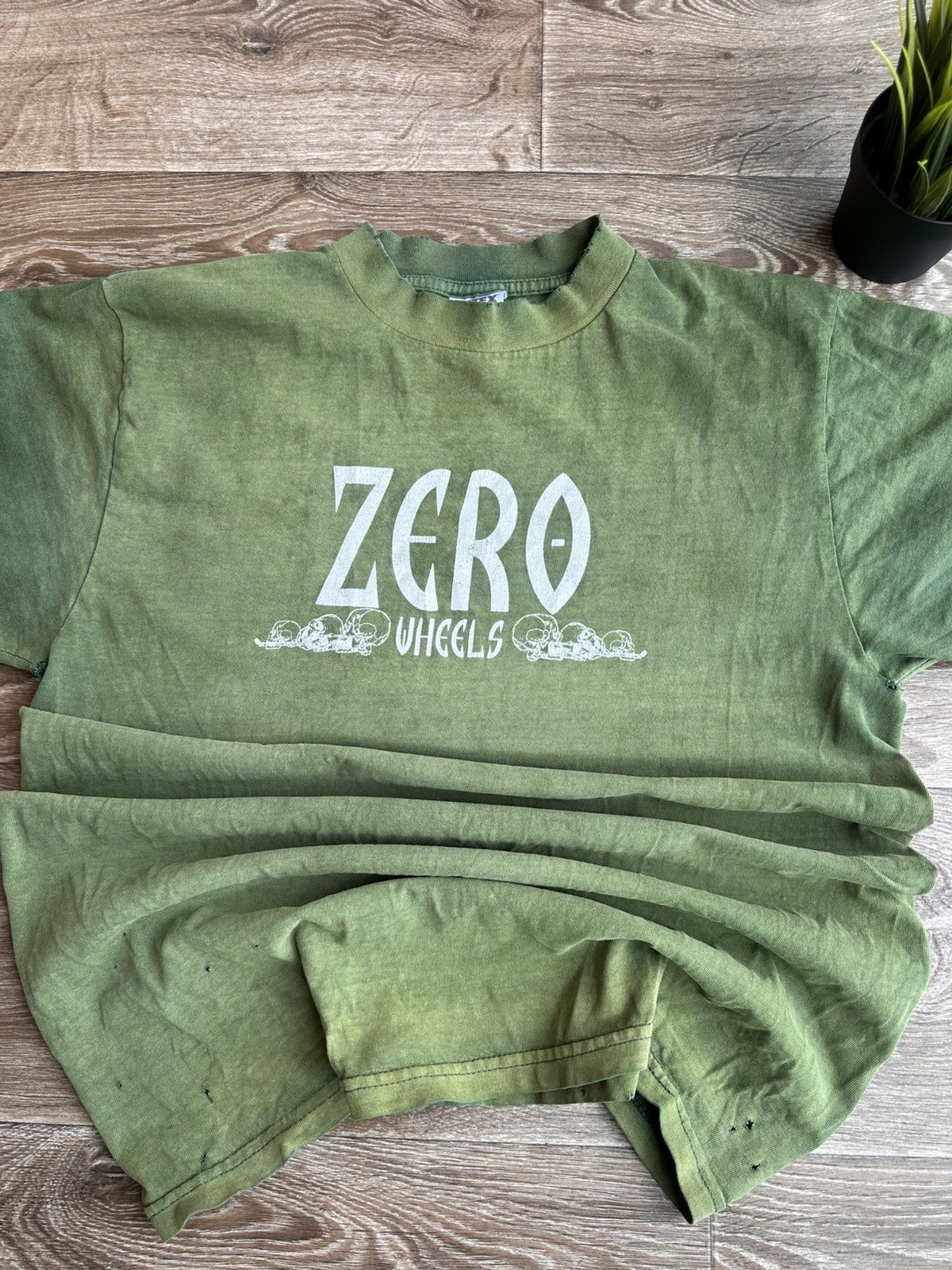 Zero Skateboards 🔥 RARE Zero Skateboarding Logo Faded Vintage Logo T Shirt Size US L / EU 52-54 / 3 - 2 Thumbnail