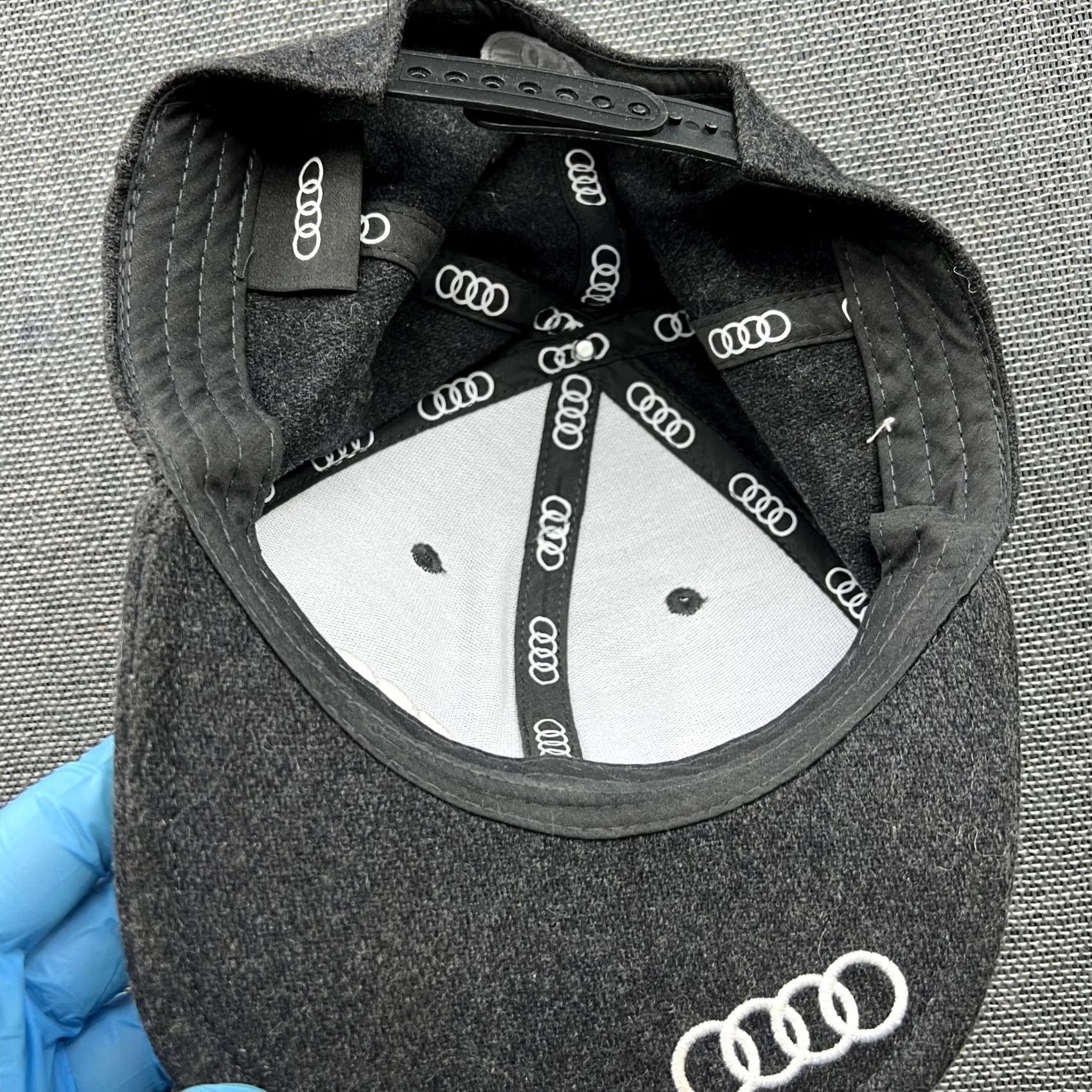 Vintage Audi Ski World Cup Cap One Size Adjustable Wool blend Gray FIS Fleece Hat Size US M / EU 48-50 / 2 - 5 Thumbnail