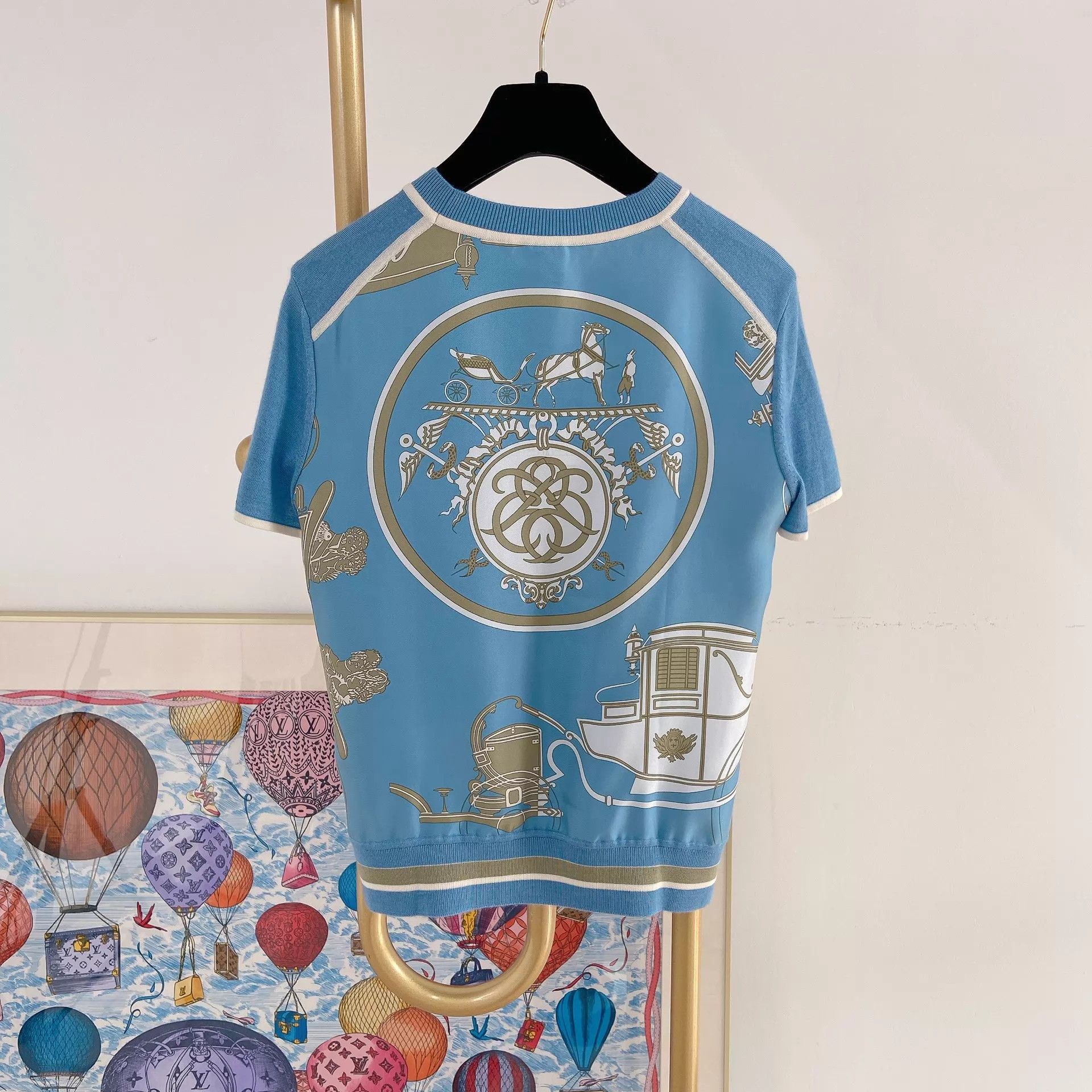 Hermes Hermes silk-knit T-shirt 36 Size XS / US 0-2 / IT 36-38 - 2 Thumbnail
