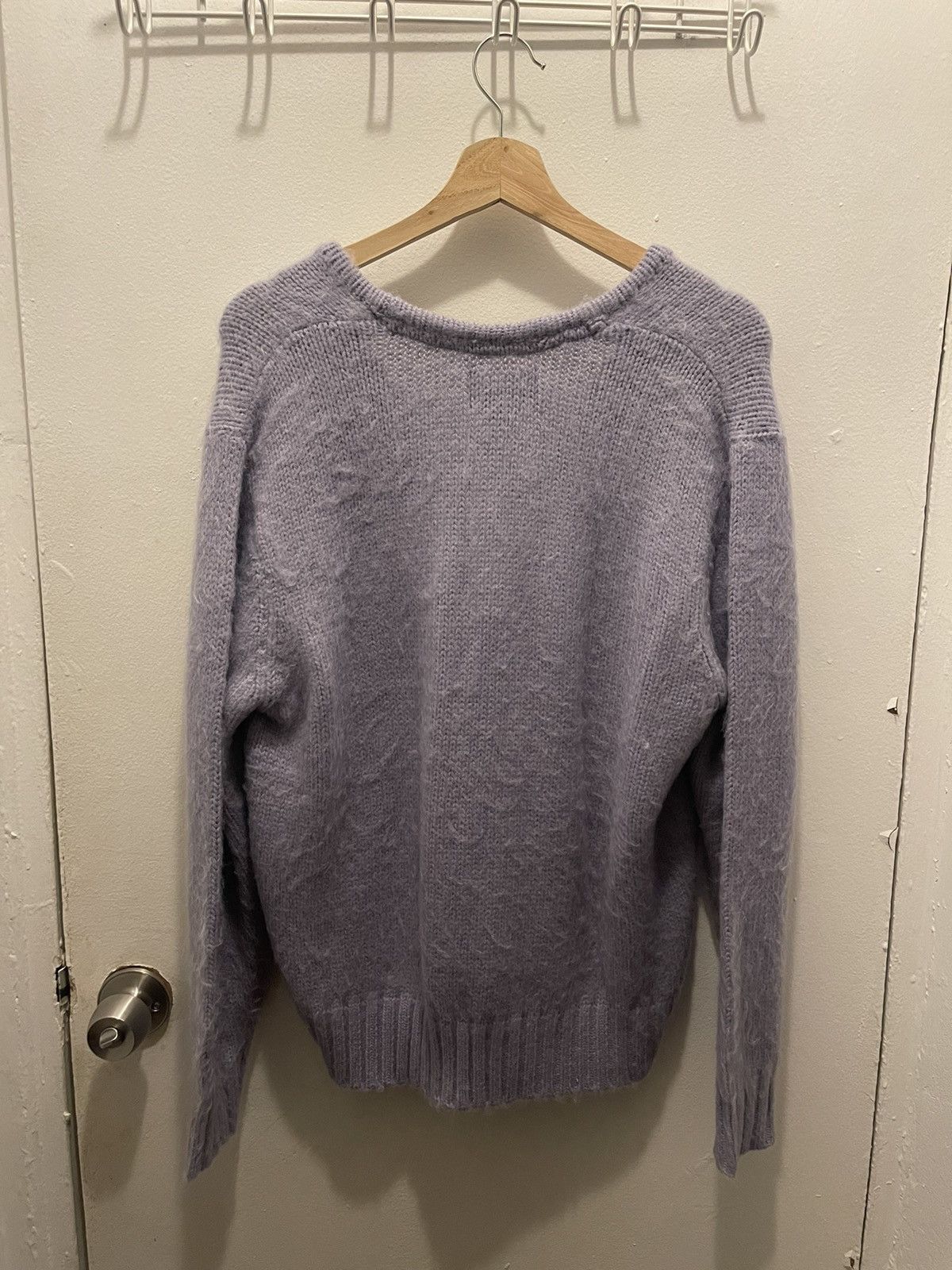 Stussy Stussy Brushed Cardigan Lavender Size US M / EU 48-50 / 2 - 2 Thumbnail