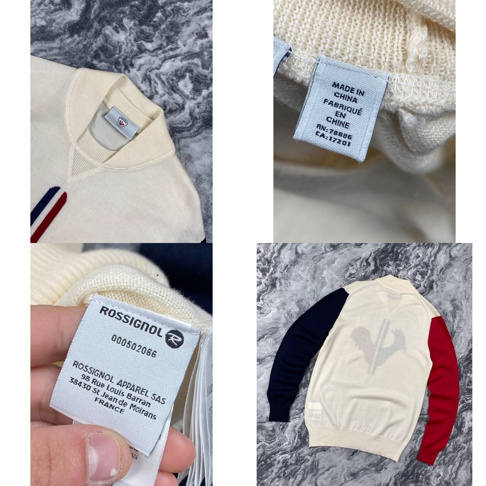 Rossignol Rossignol Castelbajac Wool Knit Sweater Logo Men Size M White Crew Neck Pullover Winter Ski Casual Vintage: No Regular Knit Size US M / EU 48-50 / 2 - 8 Thumbnail
