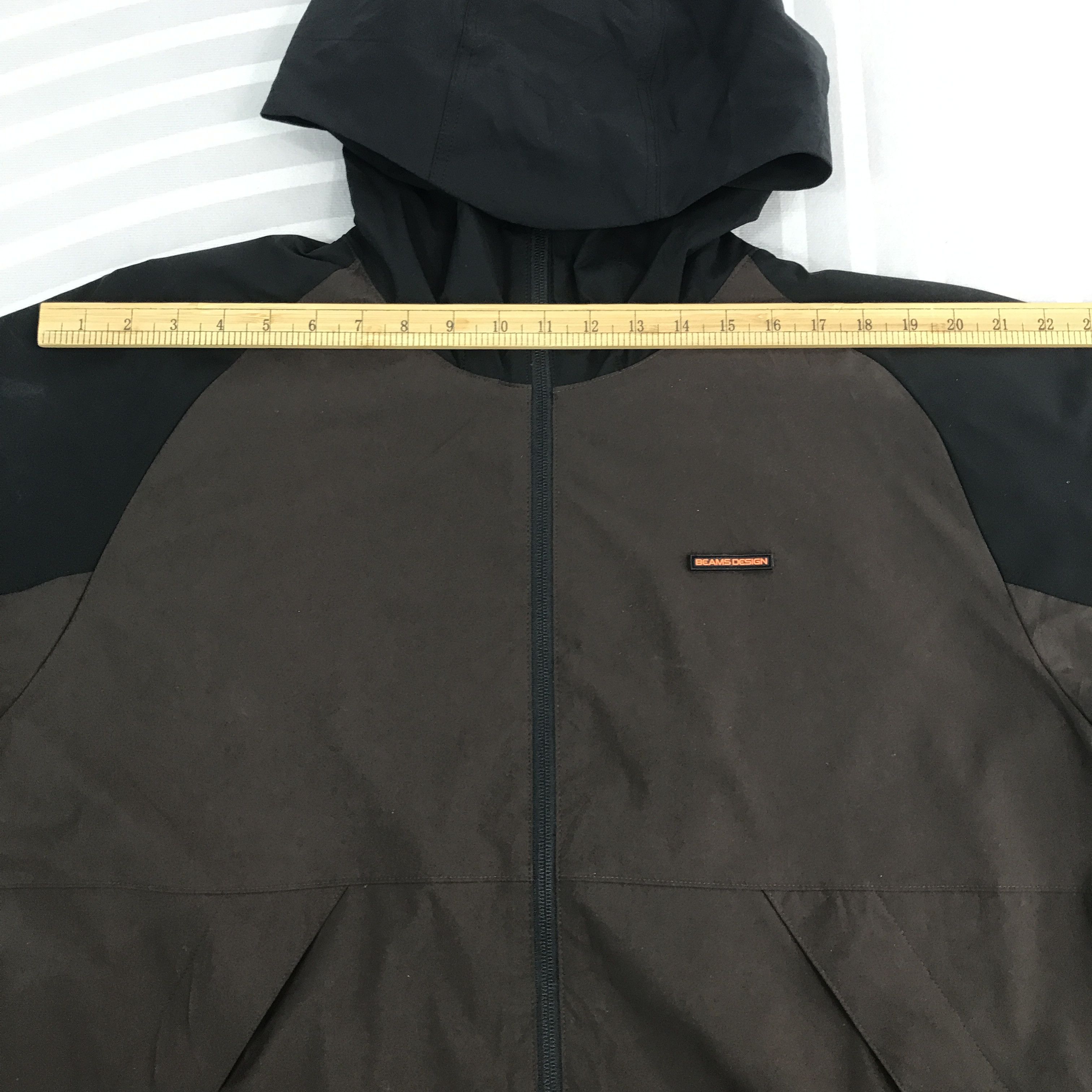 Beams Japan × Japanese Brand × Vintage Vintage Beams Design windbreaker hoodies Jacket Size US XL / EU 56 / 4 - 5 Thumbnail