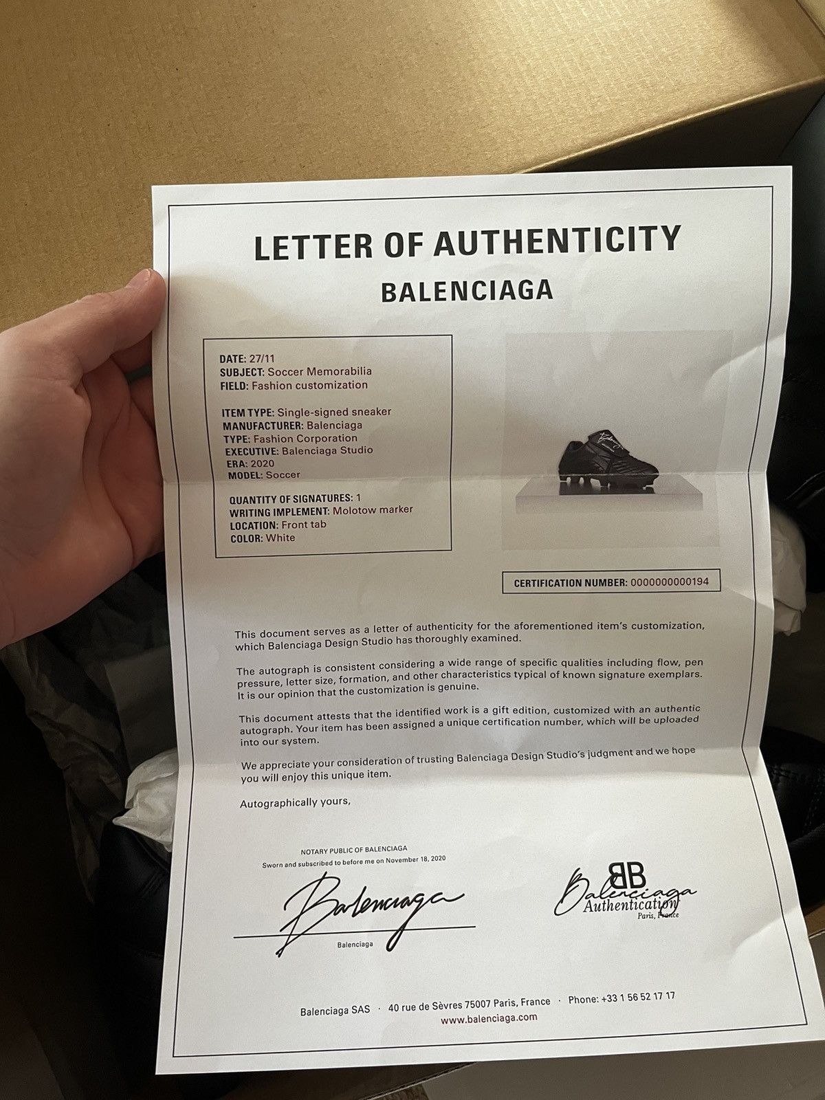 Balenciaga Signed Balenciaga Football Boots Size US 11 / EU 44 - 5 Thumbnail
