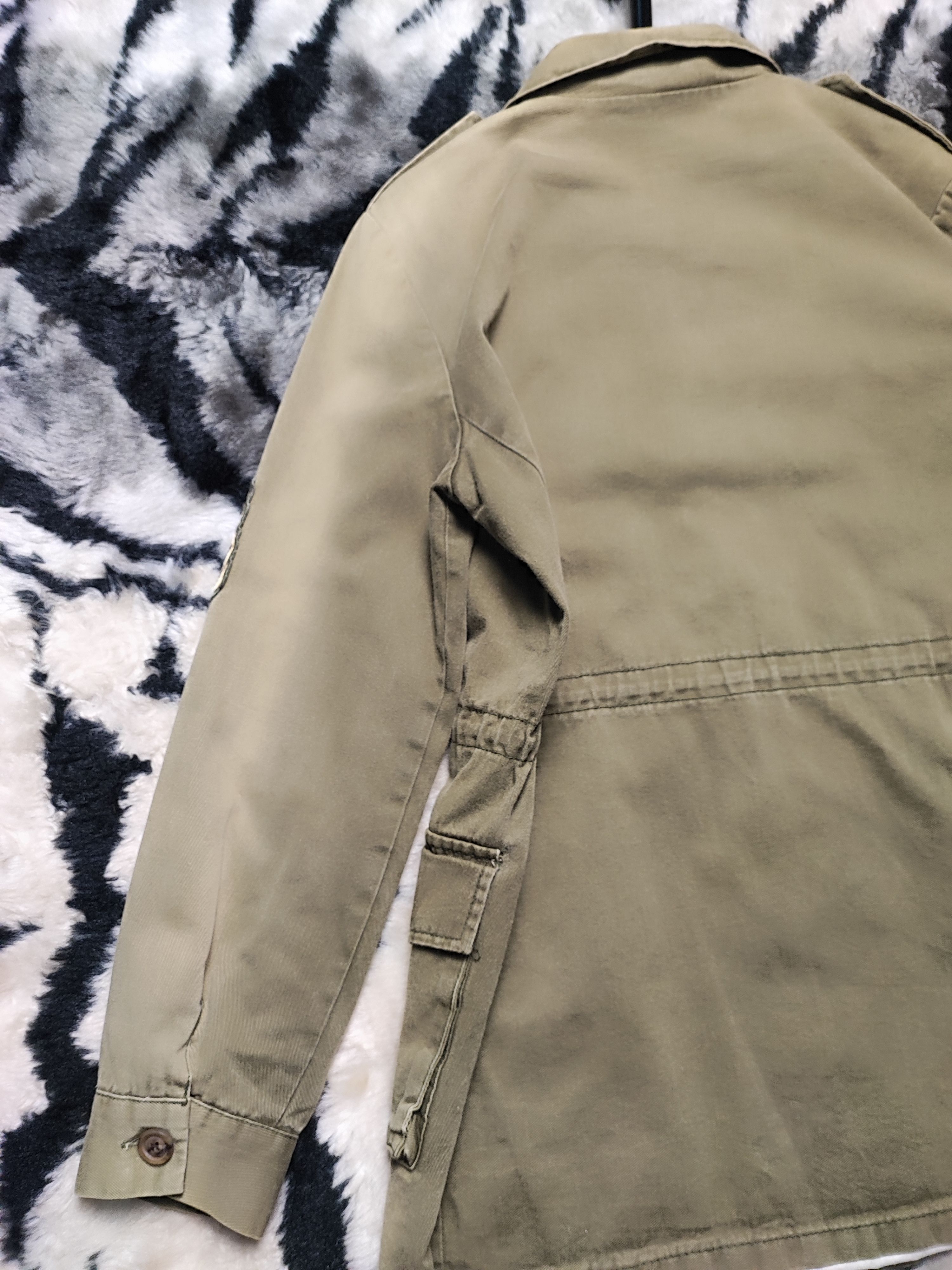 Vintage Vintage Faded Olive Military Field Jacket Utility Coat Size US M / EU 48-50 / 2 - 9 Thumbnail