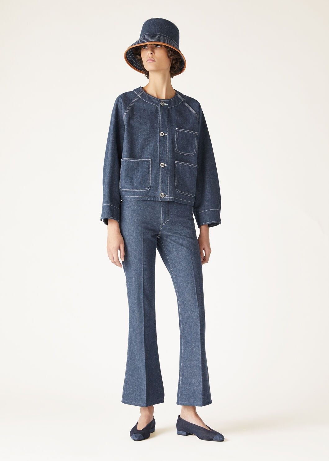 Loro Piana o1srvl11e0825 FAO5680 Shannen Jacket in Blue Size XS / US 0-2 / IT 36-38 - 2 Thumbnail