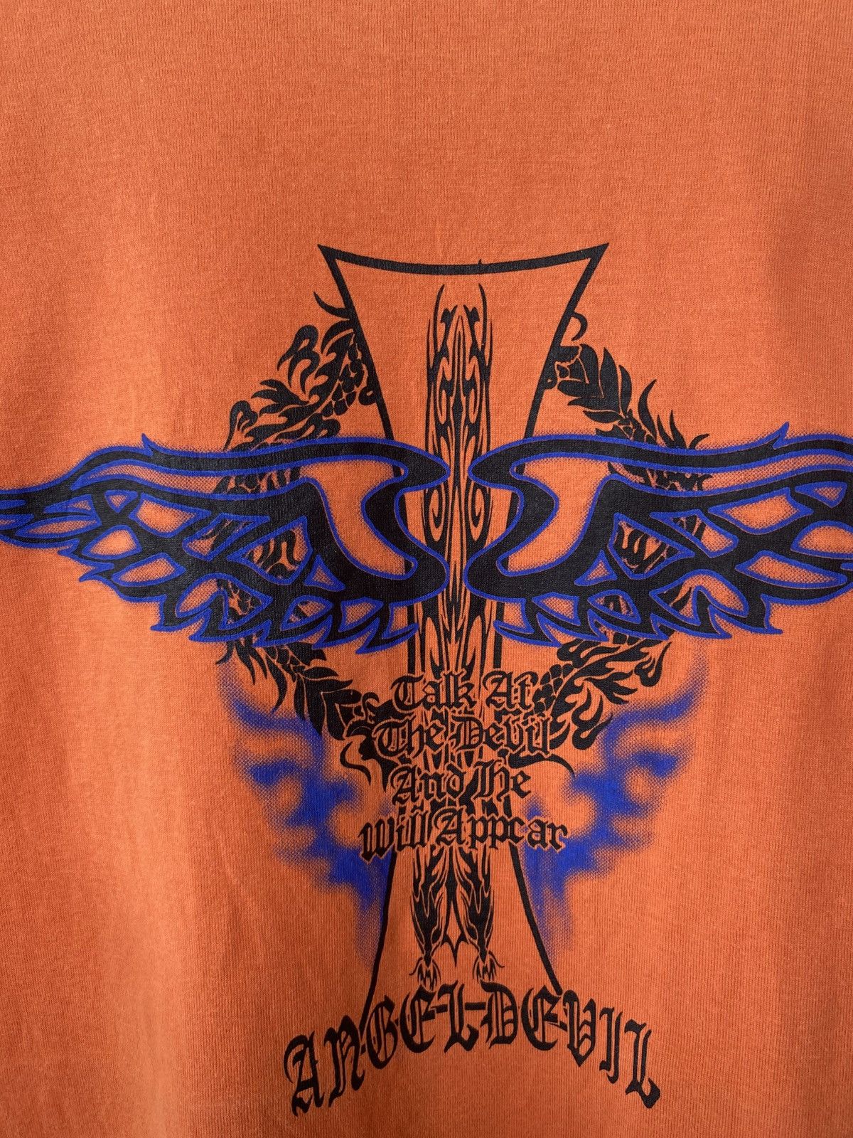Vintage Vintage Y2K Angel Devil Backhit Tees affliction tribal gothic grunge Size US L / EU 52-54 / 3 - 11 Thumbnail