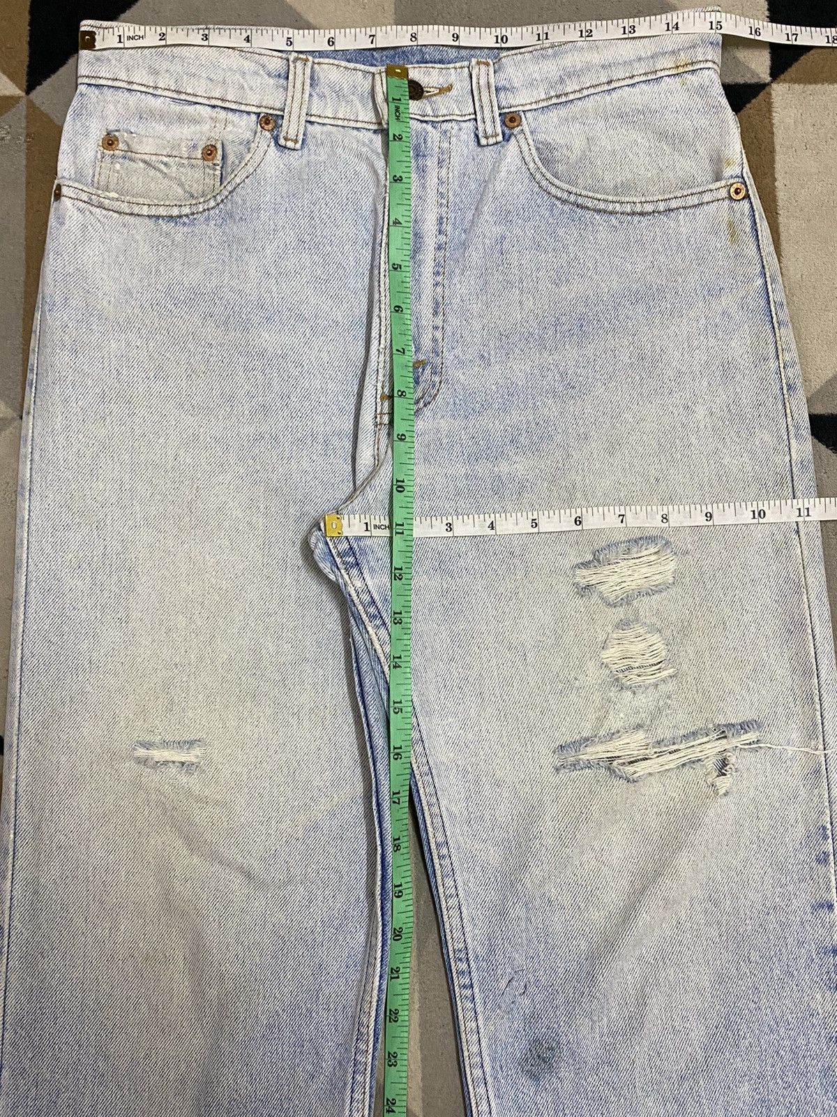 Levi's Vintage Clothing Vintage Levis 510 90’s Faded Wash Distressed Jeans Size US 30 / EU 46 - 18 Thumbnail