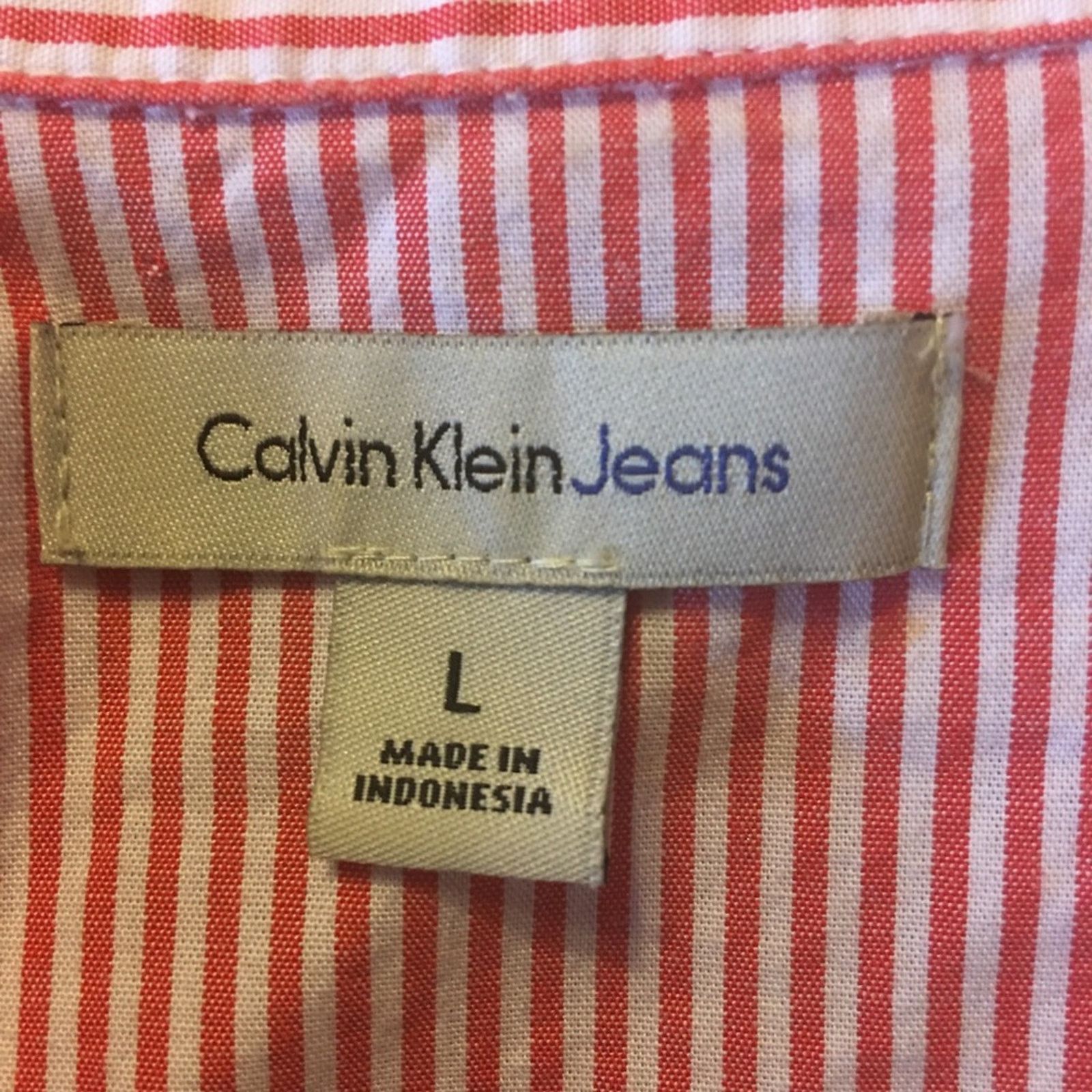 Calvin Klein Calvin Klein Jeans Cotton boxy stripe shirt Size L / US 10 / IT 46 - 7 Thumbnail