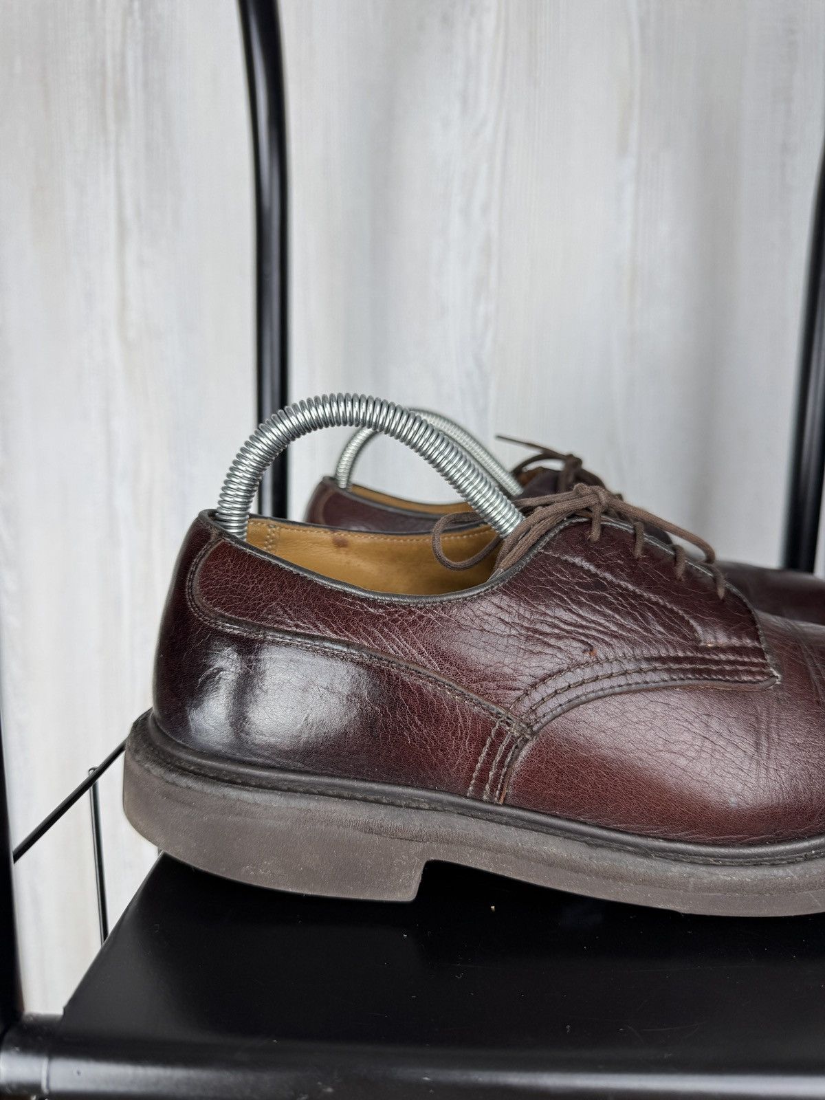 Tricker's Tricker’s Burgundy Brown Woodstock Derby Kudu Leather Shoes Size US 8 / EU 41 - 2 Thumbnail