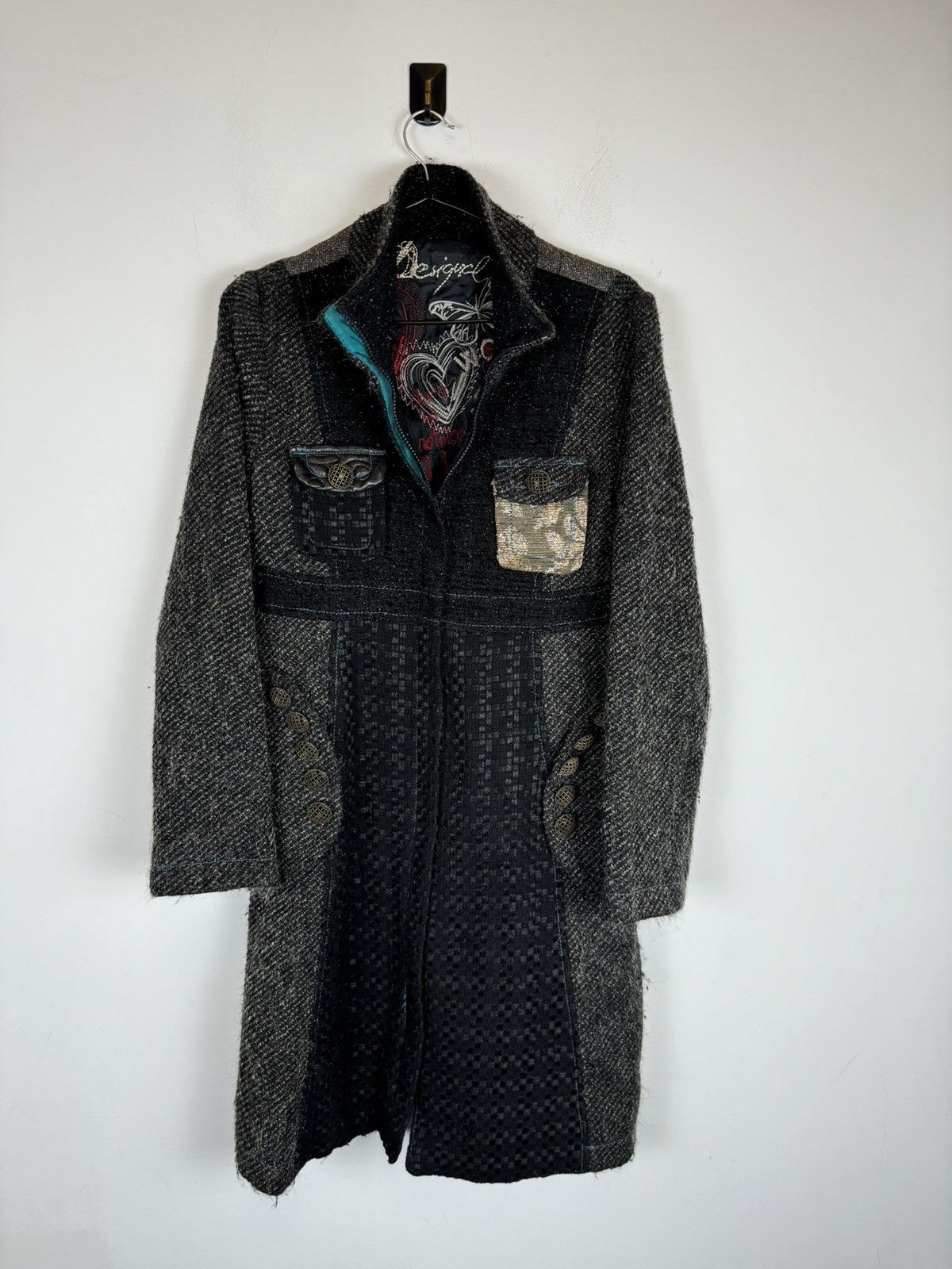 Desigual Woman’s Desigual Avant Garde Patchworck Style Coat Size XS / US 0-2 / IT 36-38 - 1 Thumbnail