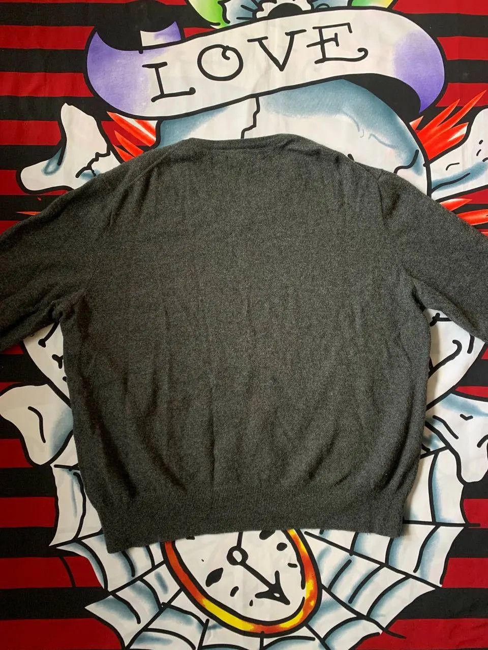 Polo Ralph Lauren Ralph Lauren vintage merino wool grey sweater Size XXL Size US XXL / EU 58 / 5 - 6 Thumbnail