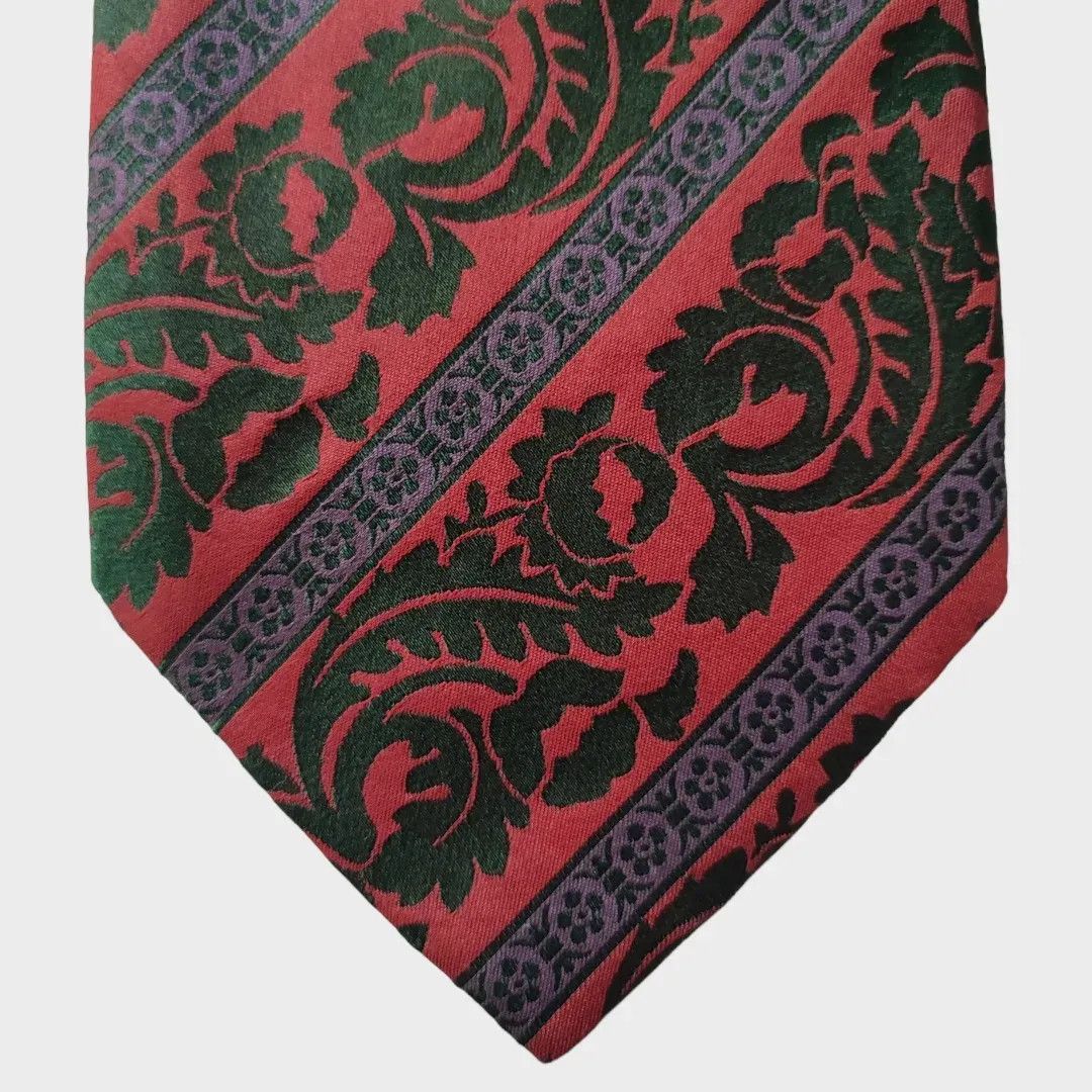 Dolce & Gabbana Dolce & Gabbana Red Brocade Silk Tie – FASHIONELLA Size ONE SIZE - 4 Thumbnail