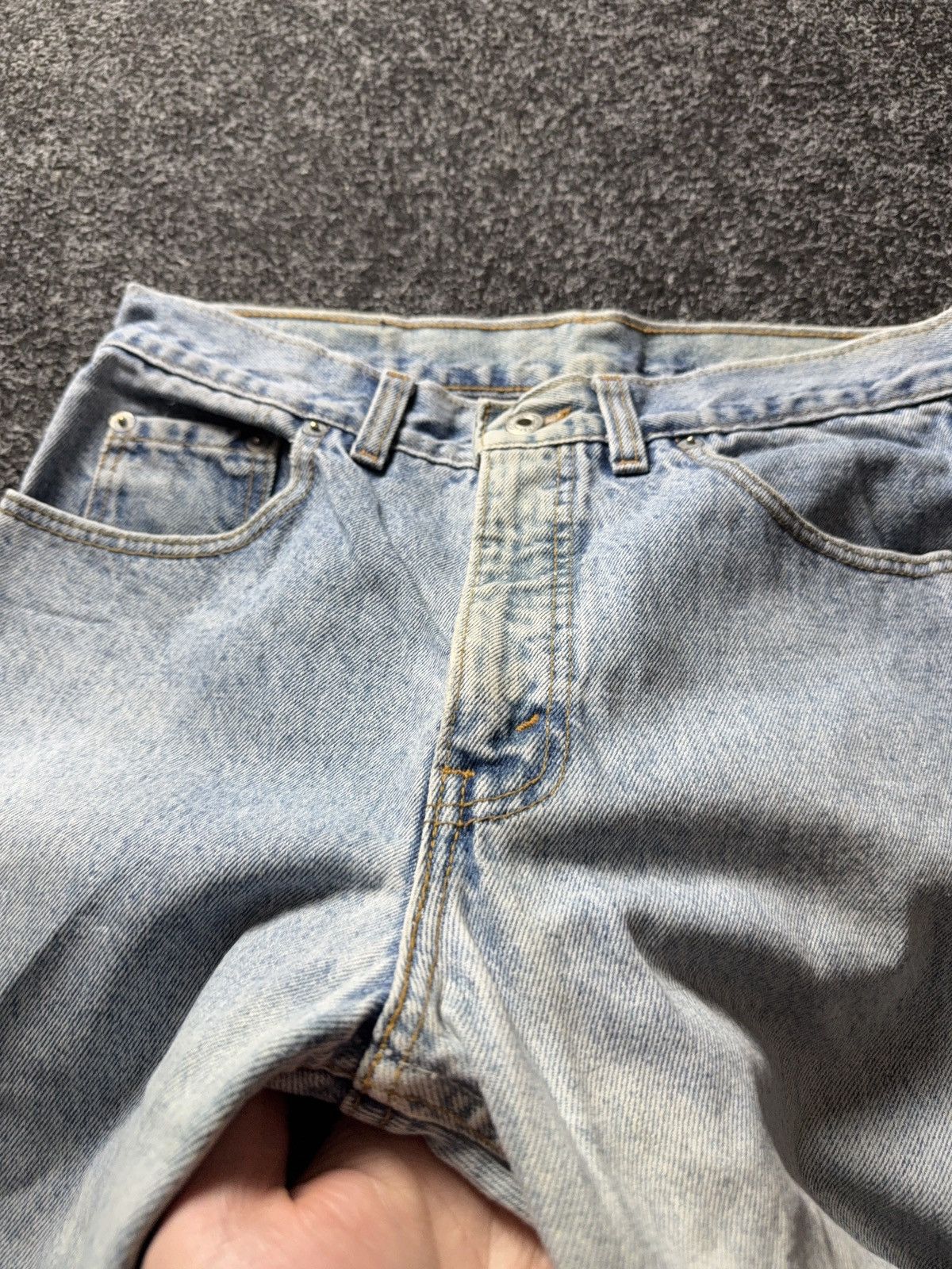 Levi's Vintage Clothing 90s Levi’s 615 Distressed Light Wash Straight Leg Jeans Size US 30 / EU 46 - 14 Thumbnail