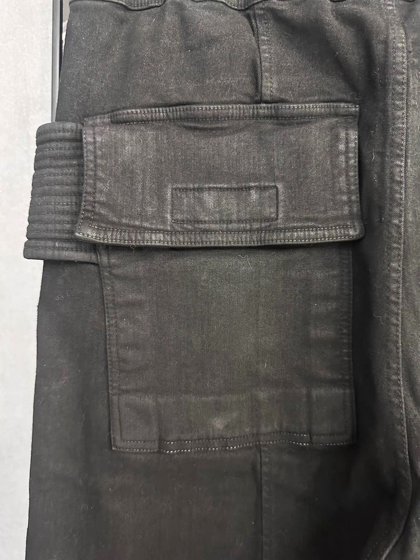Rick Owens Rick Owens Drkshdw Waxed Double Ring Jeans K34 Size US 33 - 5 Thumbnail