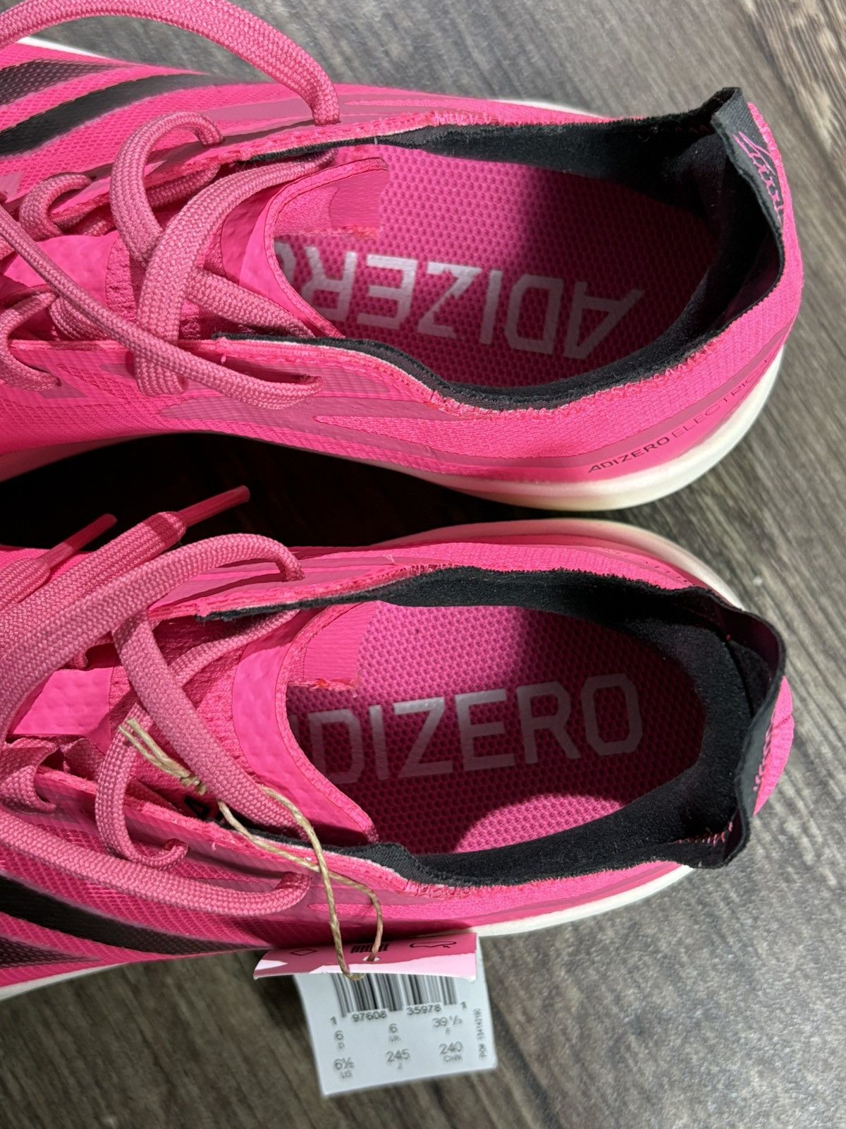 Adidas Adidas Adizero Electric+ B Lucid Pink Men Size 6.5 IF8485 Size US 6.5 / EU 39-40 - 2 Thumbnail