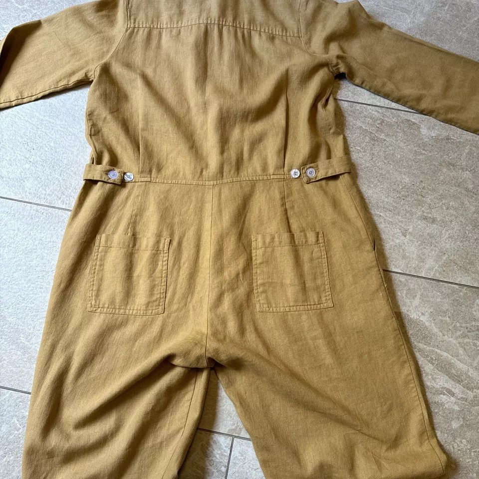 Luxe Rue Stiic Australia linen blend workwear jumpsuit Size 26" / US 2 / IT 38 - 2 Thumbnail