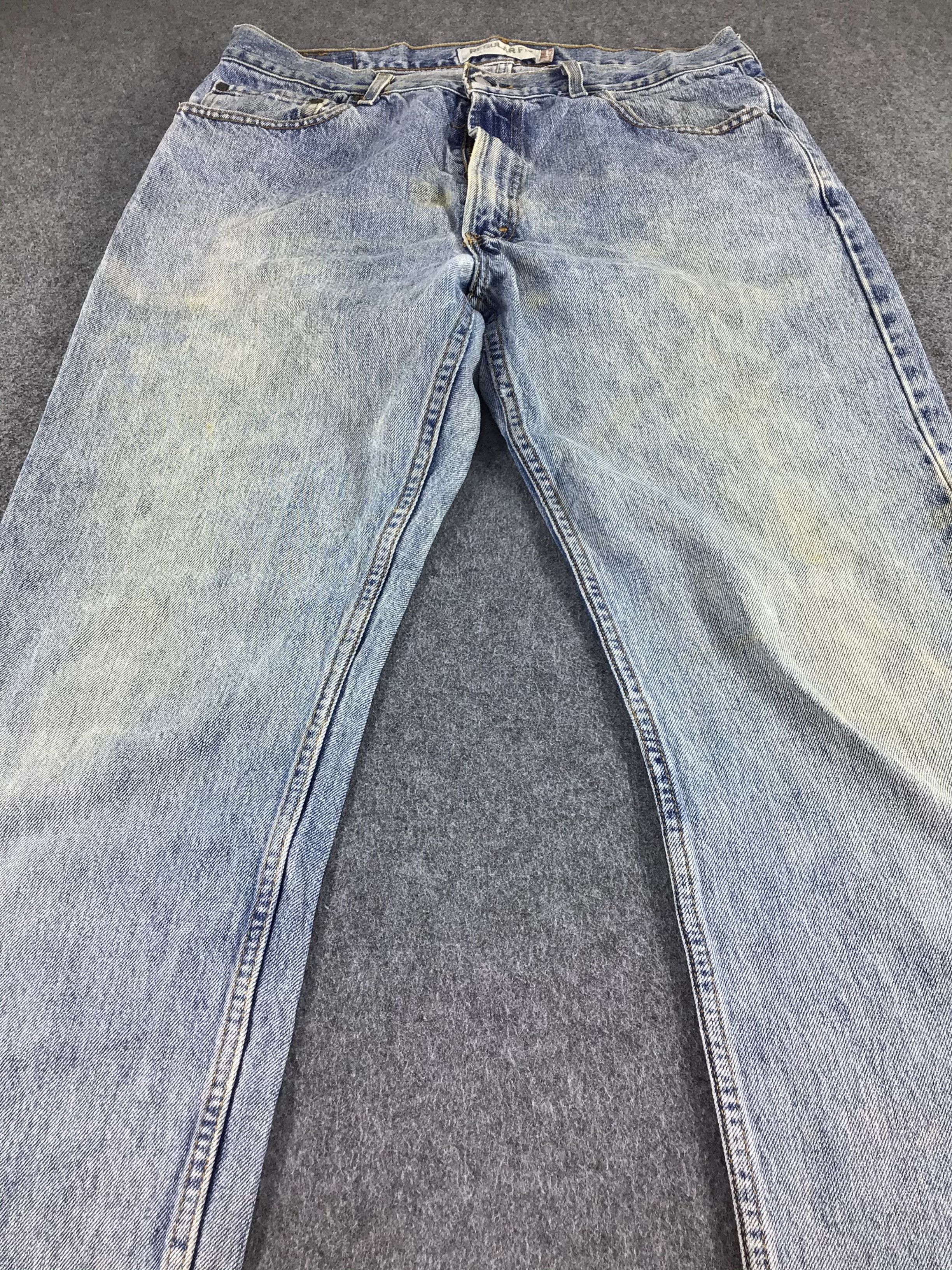 Levi's Vintage Levis 505 Jeans Stone Washed Denim -J519 Size US 35 - 3 Thumbnail