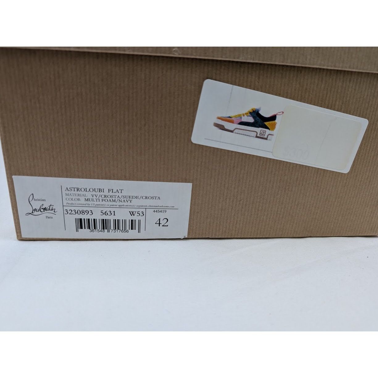 Christian Louboutin o1rshd1 Astro Loubi Flat Sneakers in Multi Foam/Navy Size US 9 / EU 42 - 21 Thumbnail