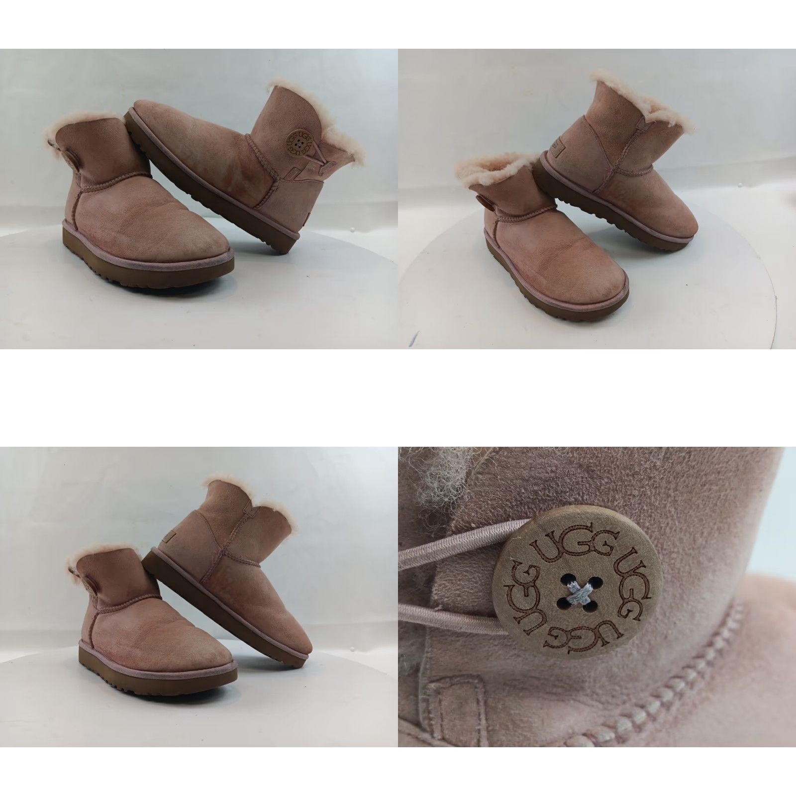 Ugg UGG Boots Mini Bailey Button II Women's Adult Size 8 Pink Sheepskin Size US 8 / IT 38 - 10 Thumbnail