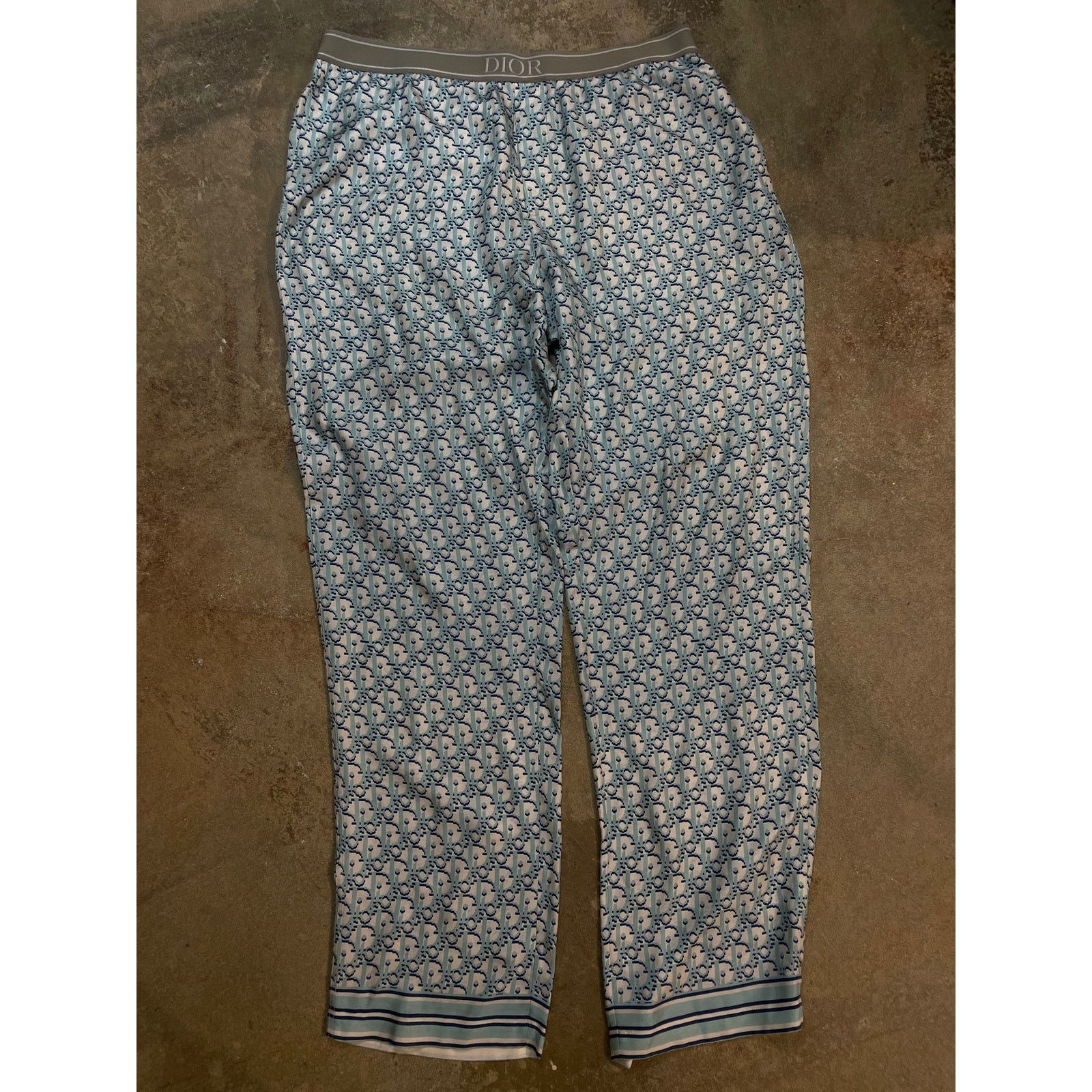 Dior Dior Oblique Silk Pants Baby Blue Used 52 (XL) Size US 36 / EU 52 - 1 Thumbnail