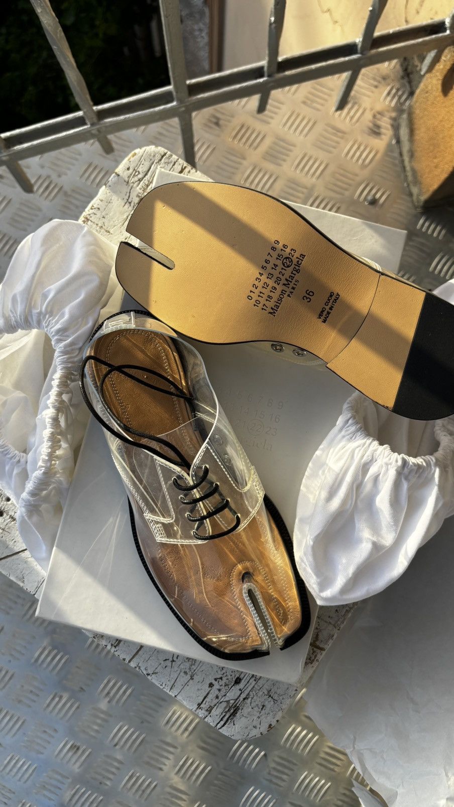 MAISON MARGIELA Replica Leather/Suede Sneakers Size 36 | eBay
