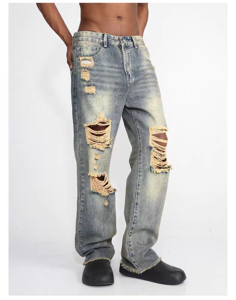 Jean × Vintage y2k washed faded loose baggy jeans Size US 28 / EU 44 - 3 Thumbnail
