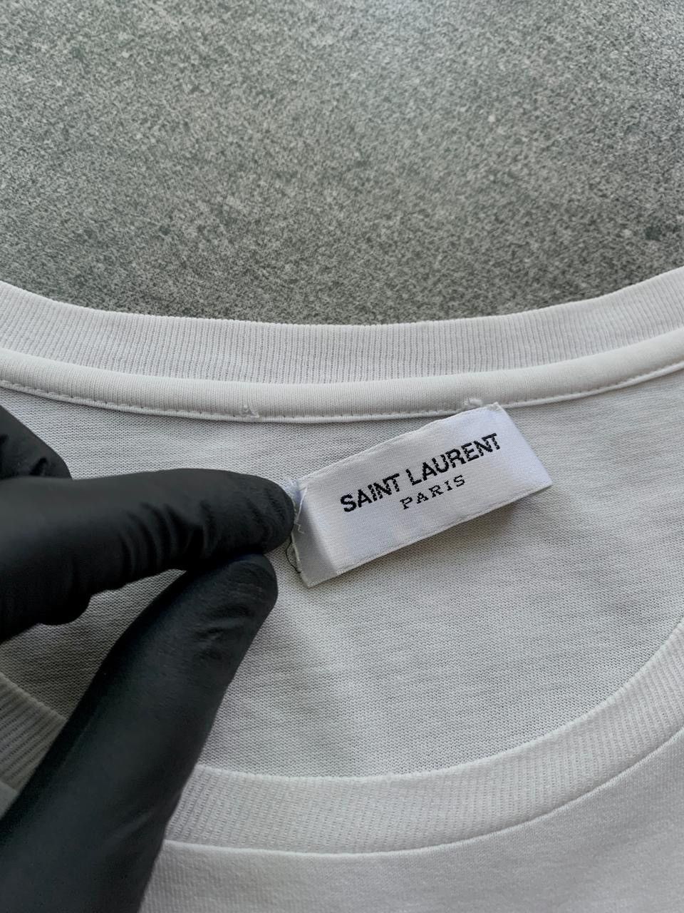 Saint Laurent Paris FREE TAX! Logo tee by Hedi Slimane Size US S / EU 44-46 / 1 - 9 Thumbnail