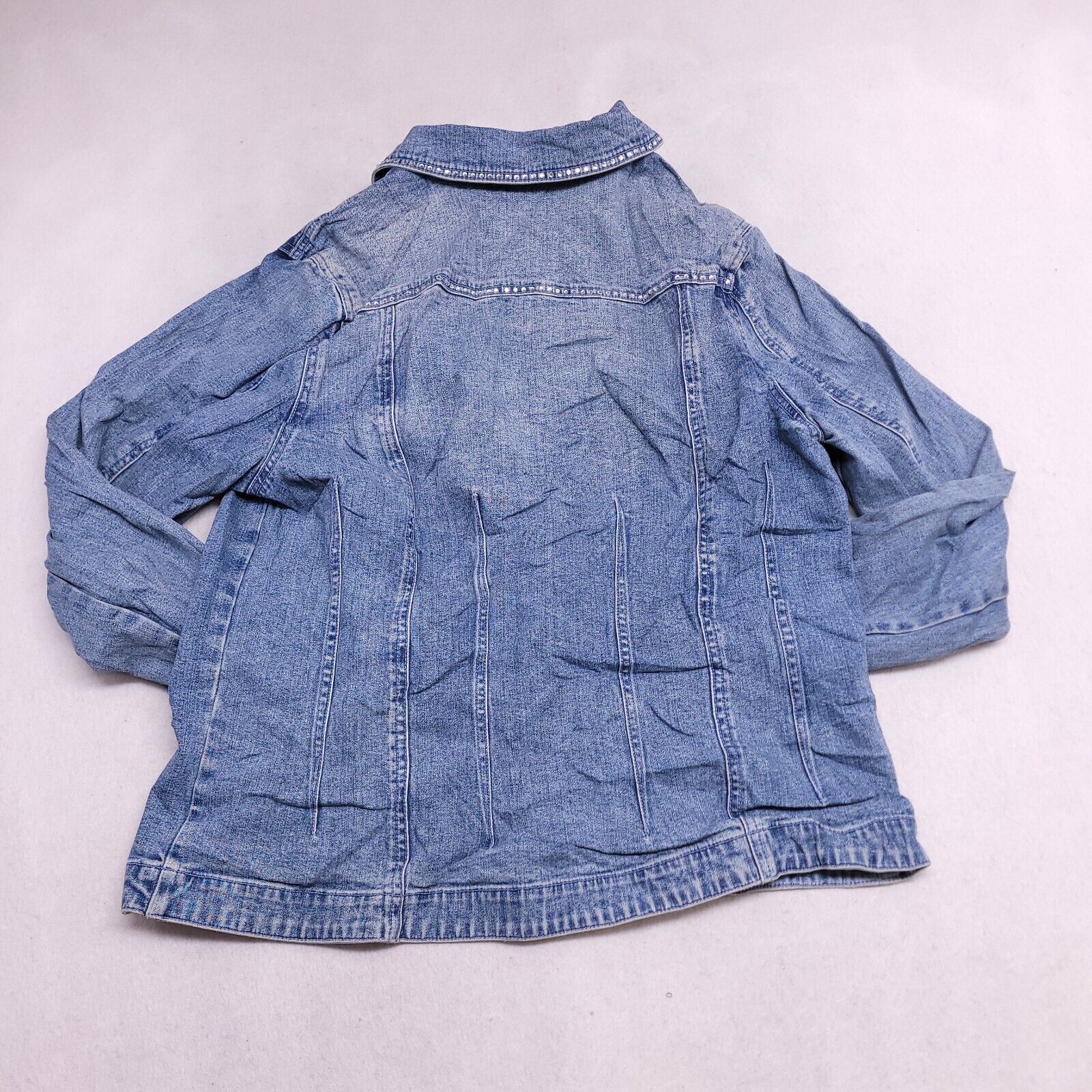 Laura Ashley Laura Ashley Button Up Denim Jean Jacket Womens Size L Blue Size L / US 10 / IT 46 - 11 Thumbnail