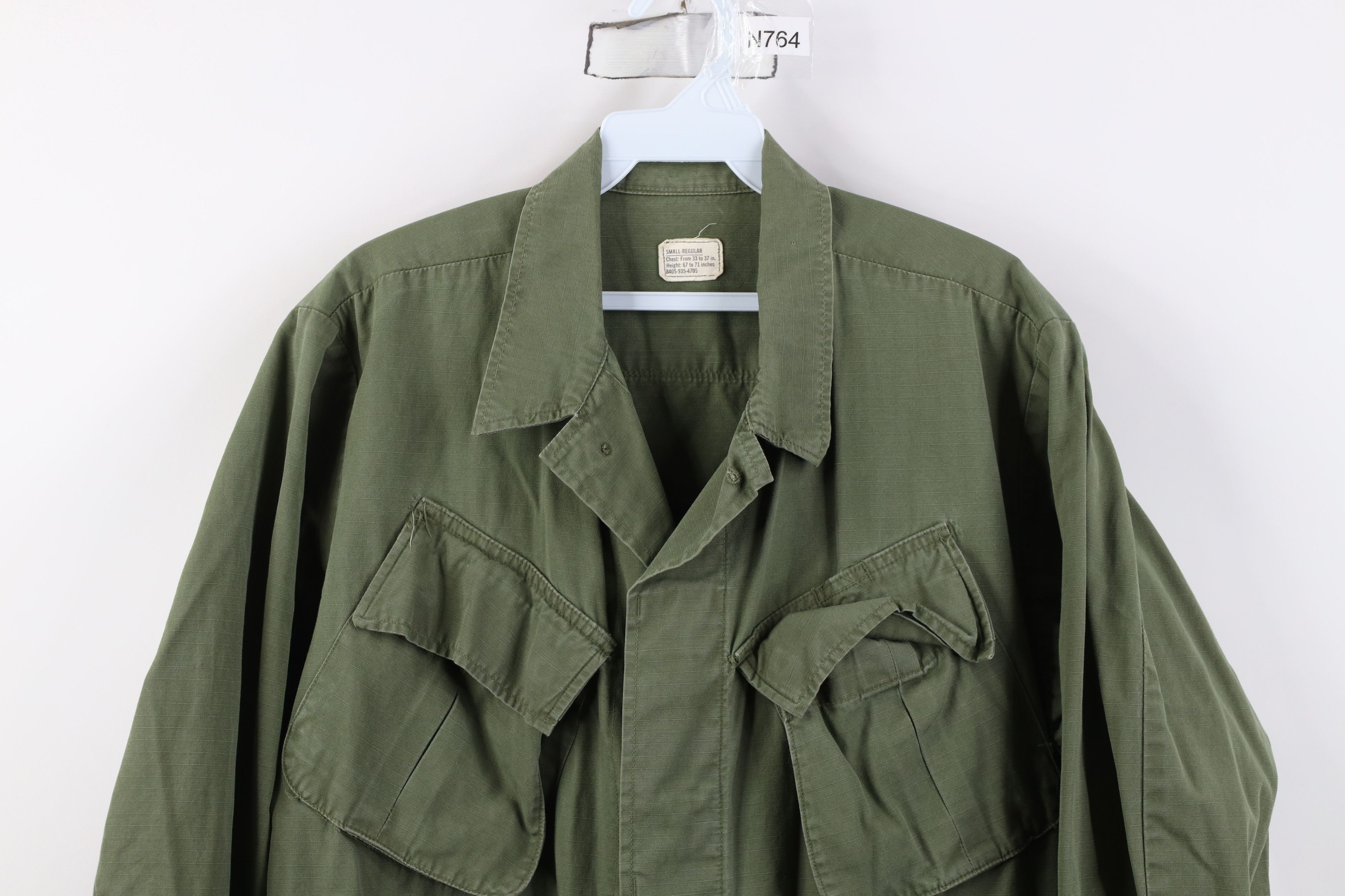 Vintage Vintage 60s Vietnam War USGI 107 Ripstop Coat Jacket USA Size US S / EU 44-46 / 1 - 2 Thumbnail