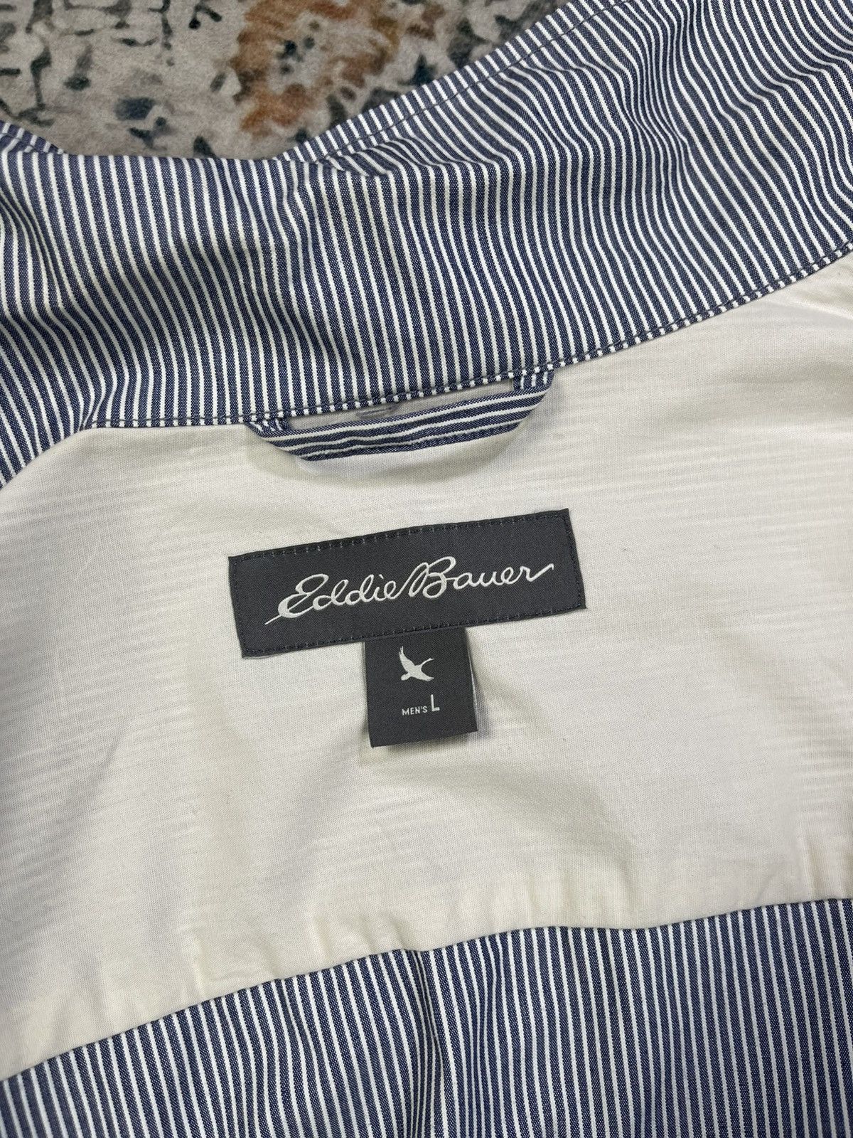 Eddie Bauer Eddie Bauer Hickory Stripe Utility Overshirt Jacket Size US L / EU 52-54 / 3 - 13 Thumbnail