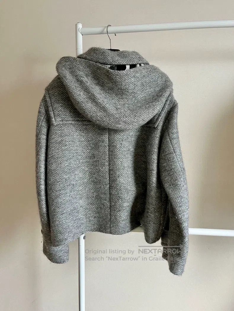 Chanel Chanel Silver Grey Cow Horn Buckle Cashmere Hooded Coat Size M / US 6-8 / IT 42-44 - 2 Thumbnail