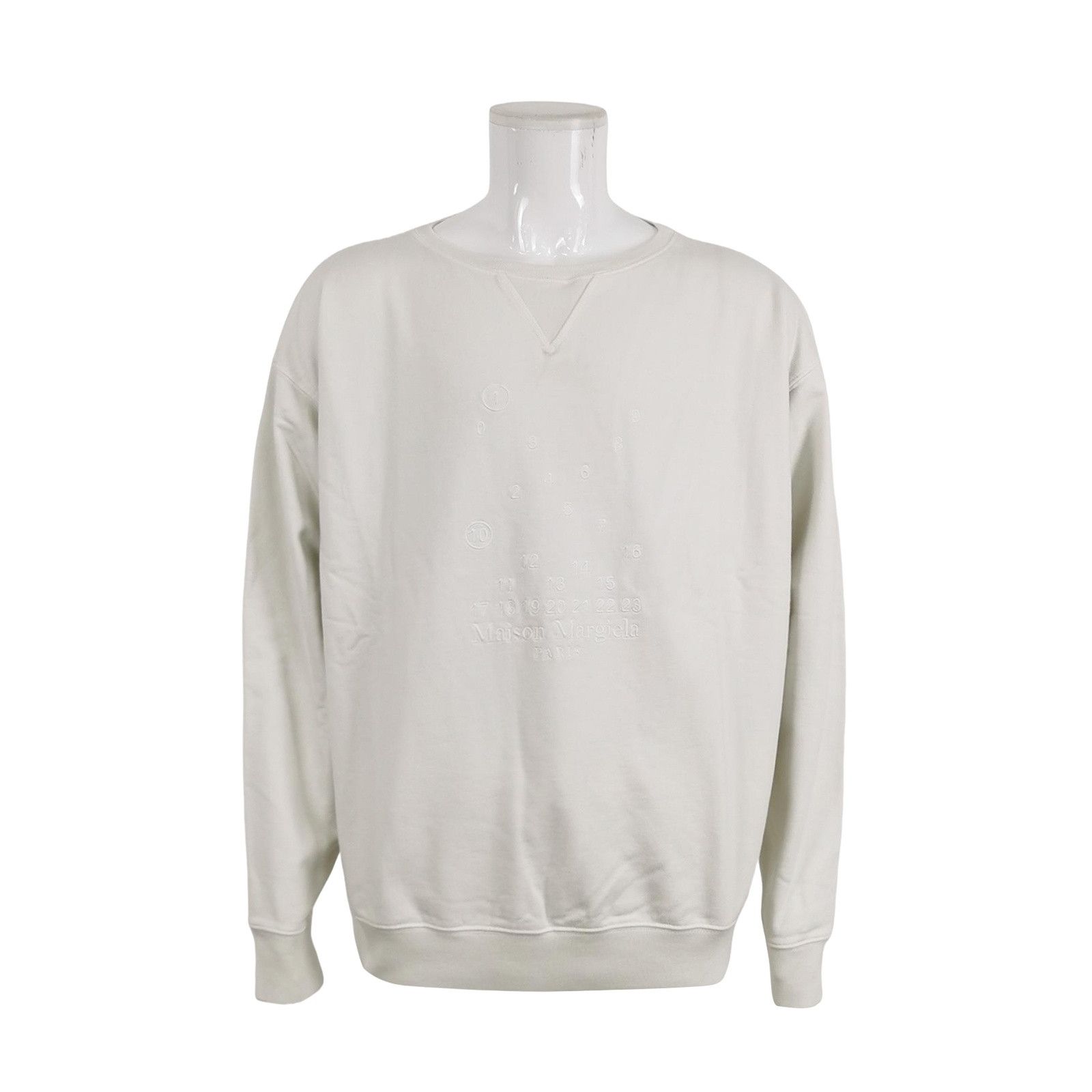 Maison Margiela Maison Margiela Tonal Numeric Logo Sweatshirt Size M Size US M / EU 48-50 / 2 - 1 Thumbnail