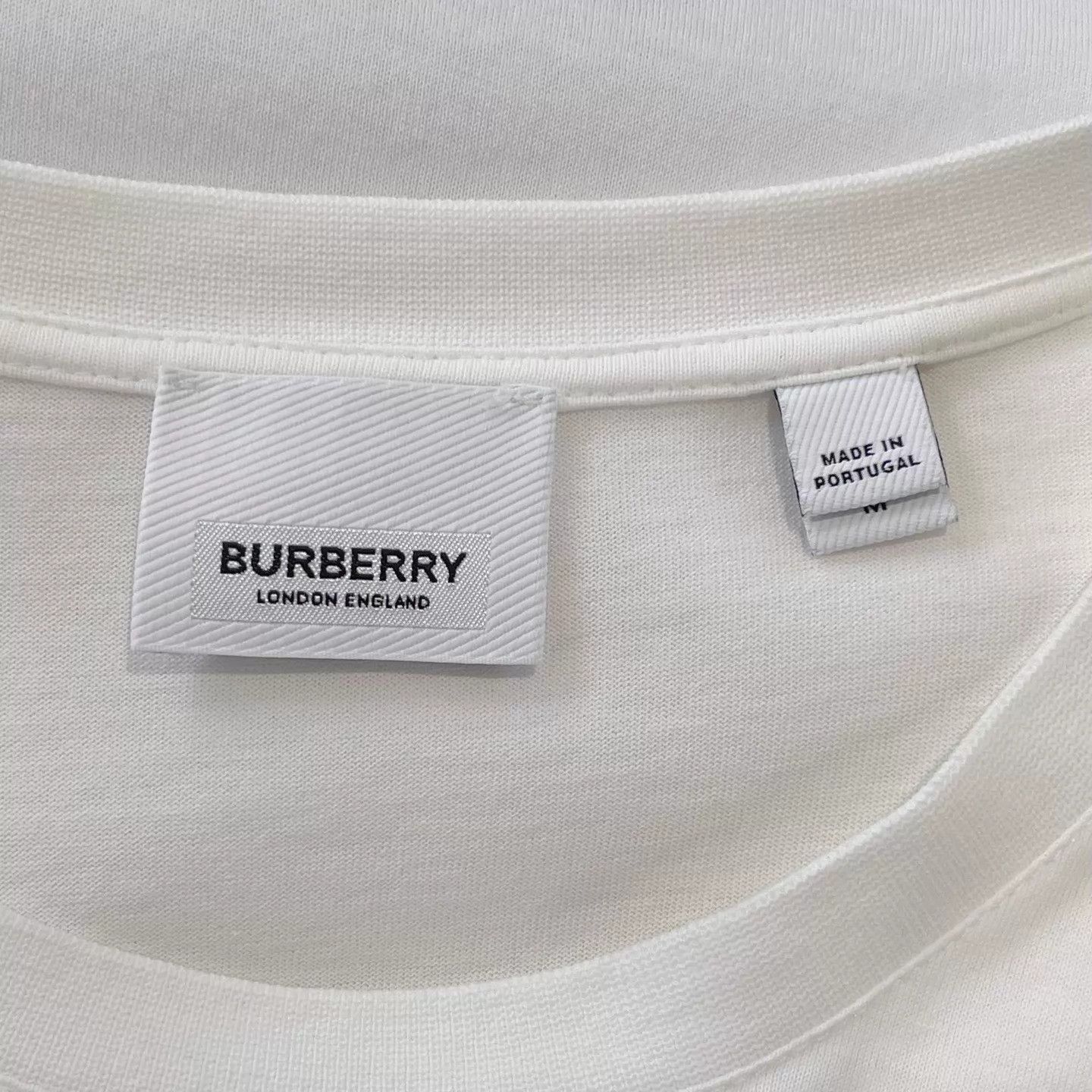 Burberry Burberry White Cotton Short Sleeve Tee M Size US M / EU 48-50 / 2 - 5 Thumbnail