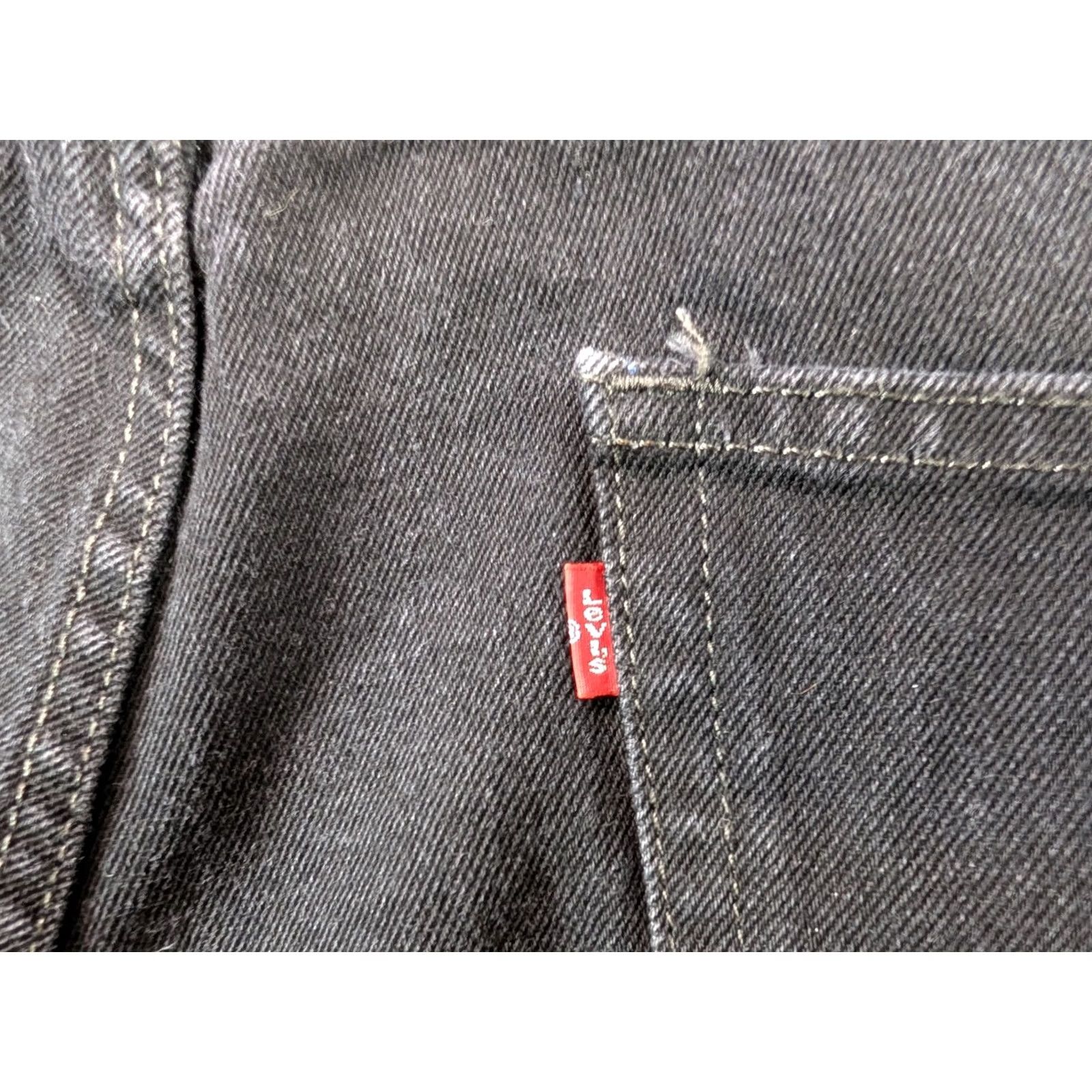 Levi's VINTAGE Levi's 550 Jeans Mens 34x30 Black Denim Straight Relaxed Regular 36 30in Red Tab Linear Size US 36 / EU 52 - 7 Thumbnail