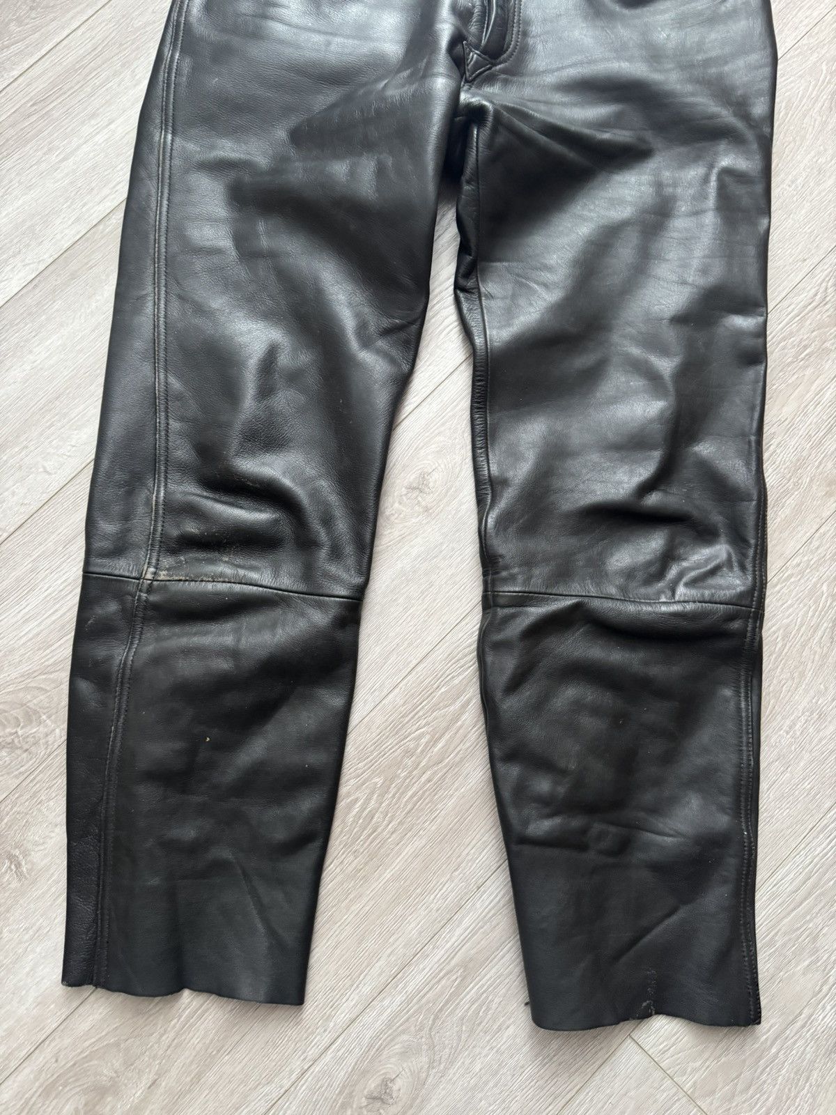Leather Vintage IXS Leather Pants Black Riding Y2K Archival Size US 34 / EU 50 - 3 Thumbnail