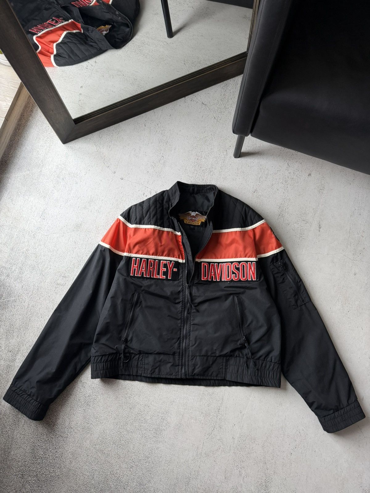 Harley Davidson Harley Davidson HD Vintage Made USA Motorcycles Logo Jacket Size US L / EU 52-54 / 3 - 8 Thumbnail