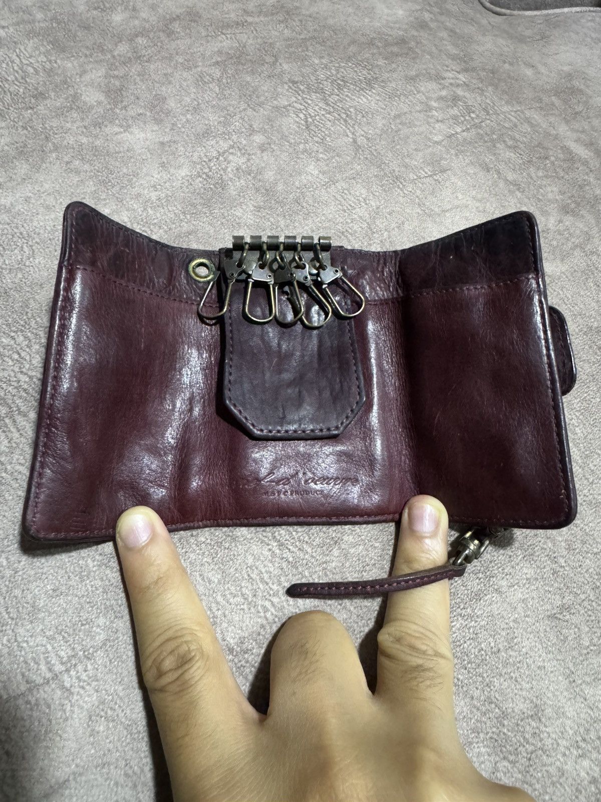 MasterPiece Leather 🇯🇵 MSPC 2 Way Wallet Key Holder Zipper Snap On Size ONE SIZE - 1 Thumbnail
