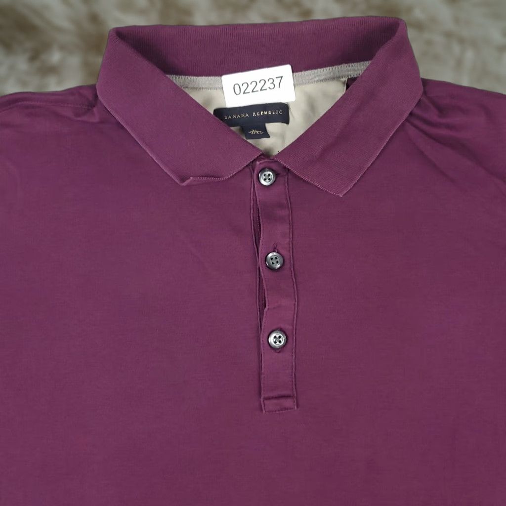 Banana Republic Banana Republic Polo Shirt Mens XL Purple Short Sleeve Casual Size US XL / EU 56 / 4 - 1 Thumbnail