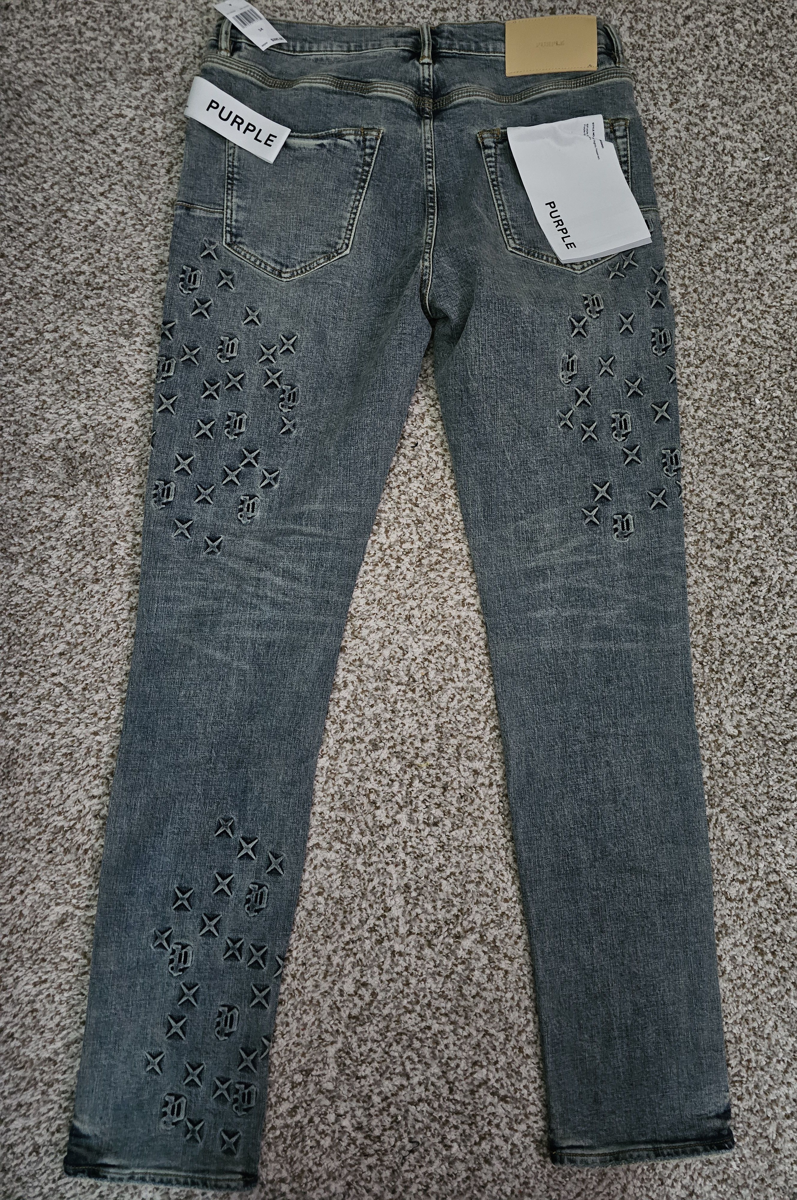 Purple Brand Purple Special Edition Monogram Jeans Size US 34 / EU 50 - 8 Thumbnail