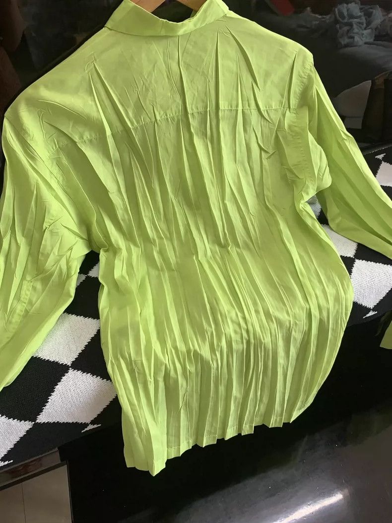 Issey Miyake issey miyake Green pleated shirt Size M / US 6-8 / IT 42-44 - 2 Thumbnail