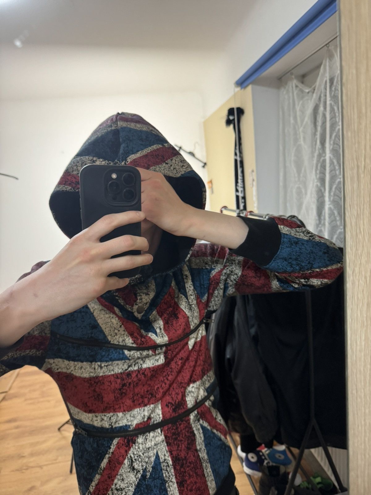 Japanese Brand Avant garde United Kingdom flag zipper hoodie Japanese style Size US S / EU 44-46 / 1 - 17 Thumbnail