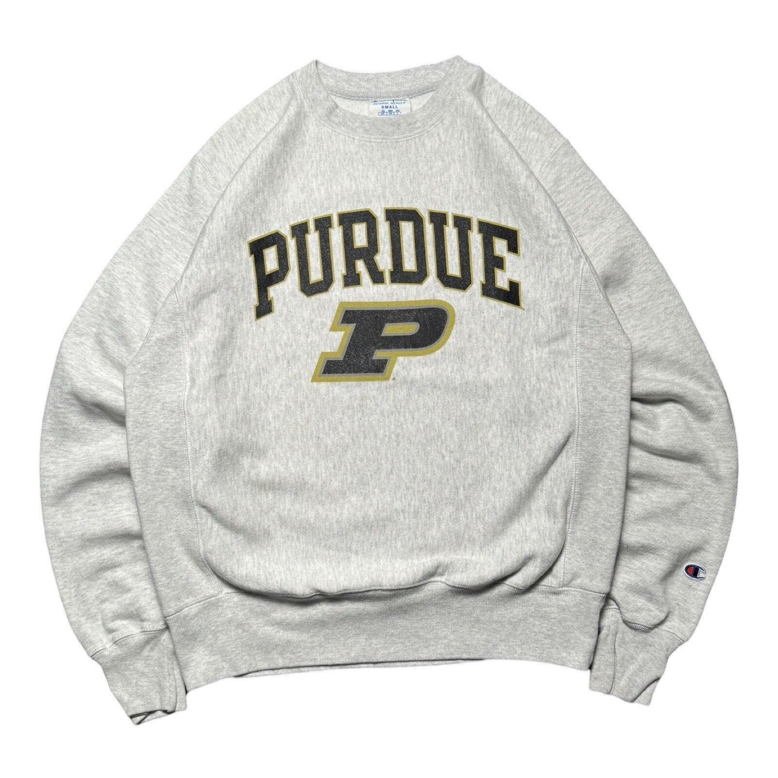 Champion Vintage Y2K Champion Reverse Weave Purdue Sweatshirt S Size US S / EU 44-46 / 1 - 1 Thumbnail