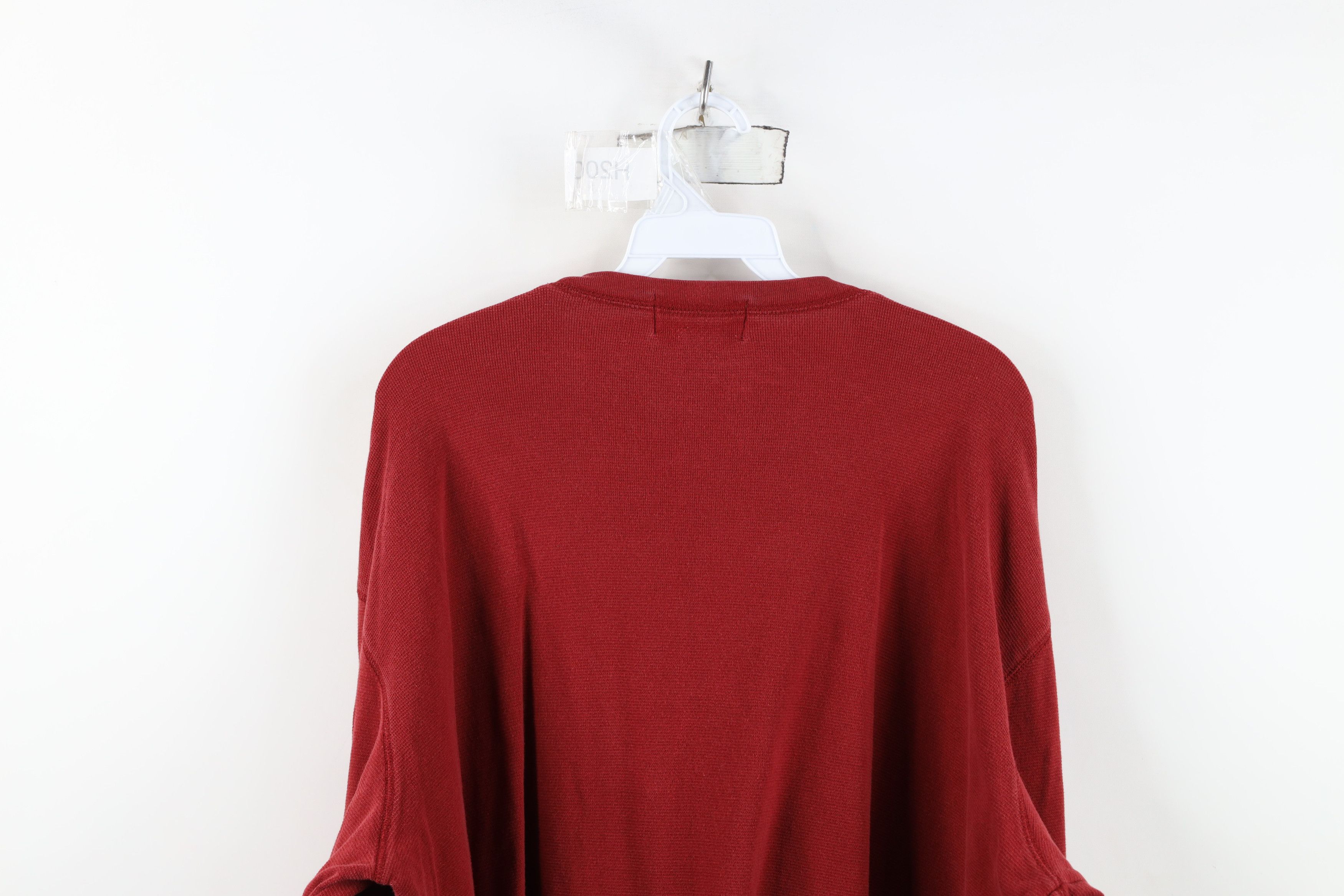 Eddie Bauer Vintage Eddie Bauer Waffle Knit Long Sleeve T-Shirt Red Size US XL / EU 56 / 4 - 12 Thumbnail