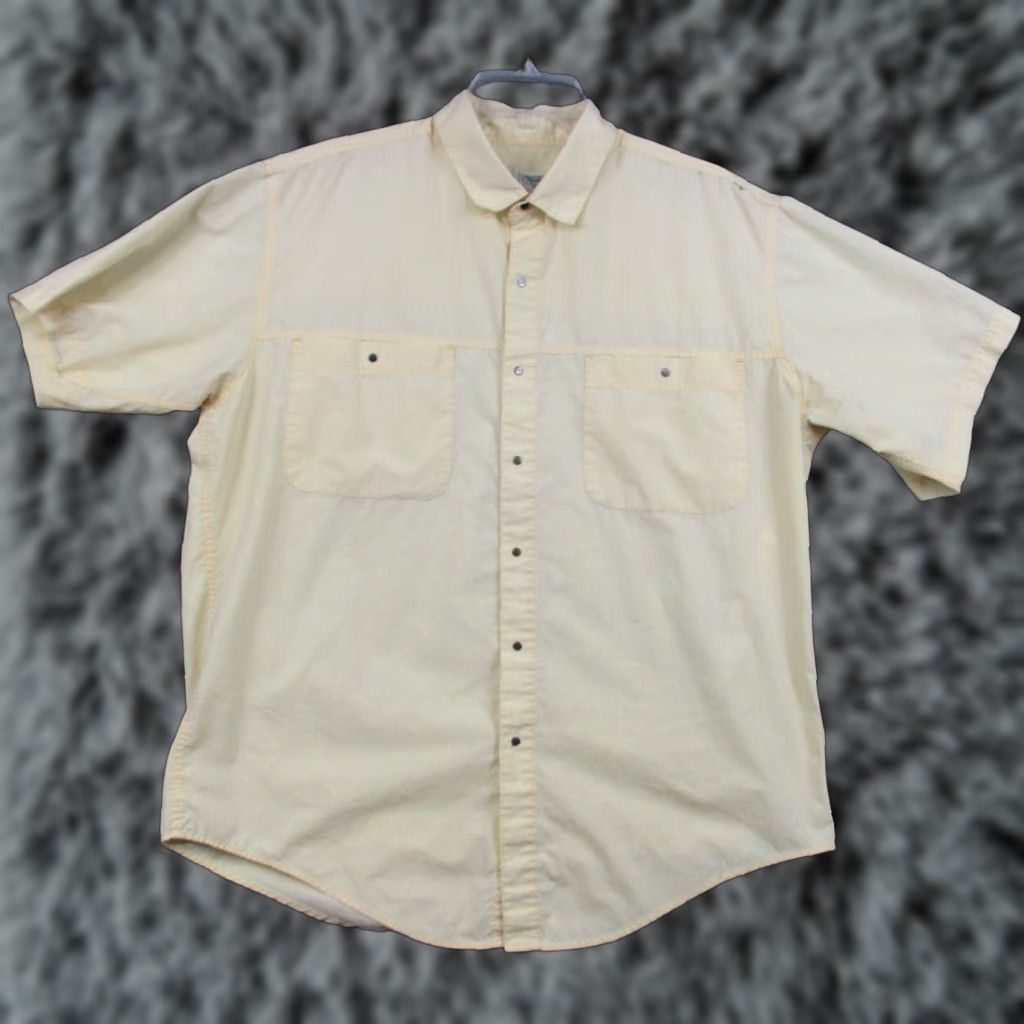 Patagonia Patagonia Shirt Medium Men's Button Up Short Sleeve Cotton Polyester Yellow Size US M / EU 48-50 / 2 - 1 Thumbnail